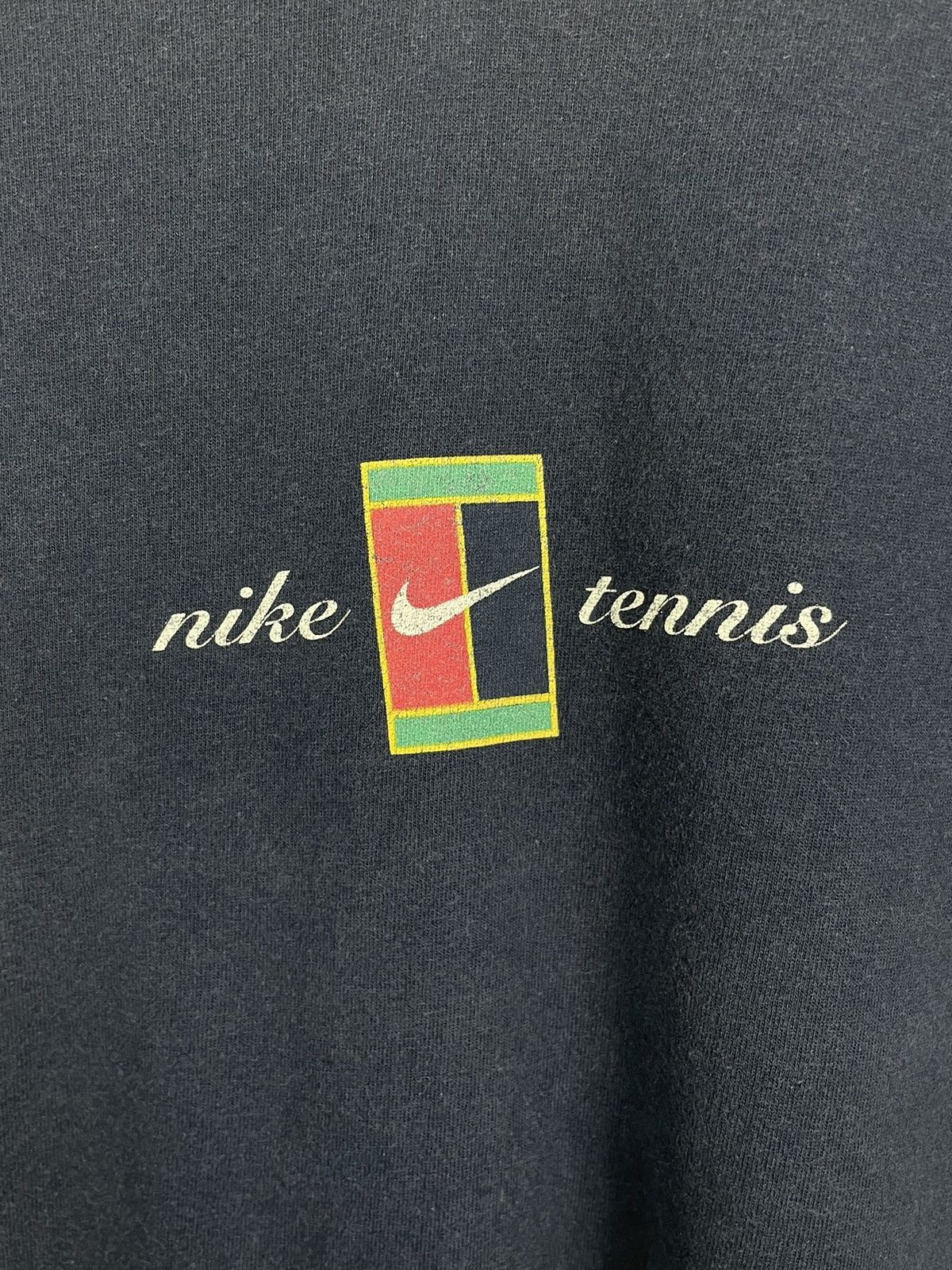 Nike × Vintage RARE Y2K Nike Tennis V-Neck Tee | Archive Hype Size S / US 4 / IT 40 - 6 Thumbnail