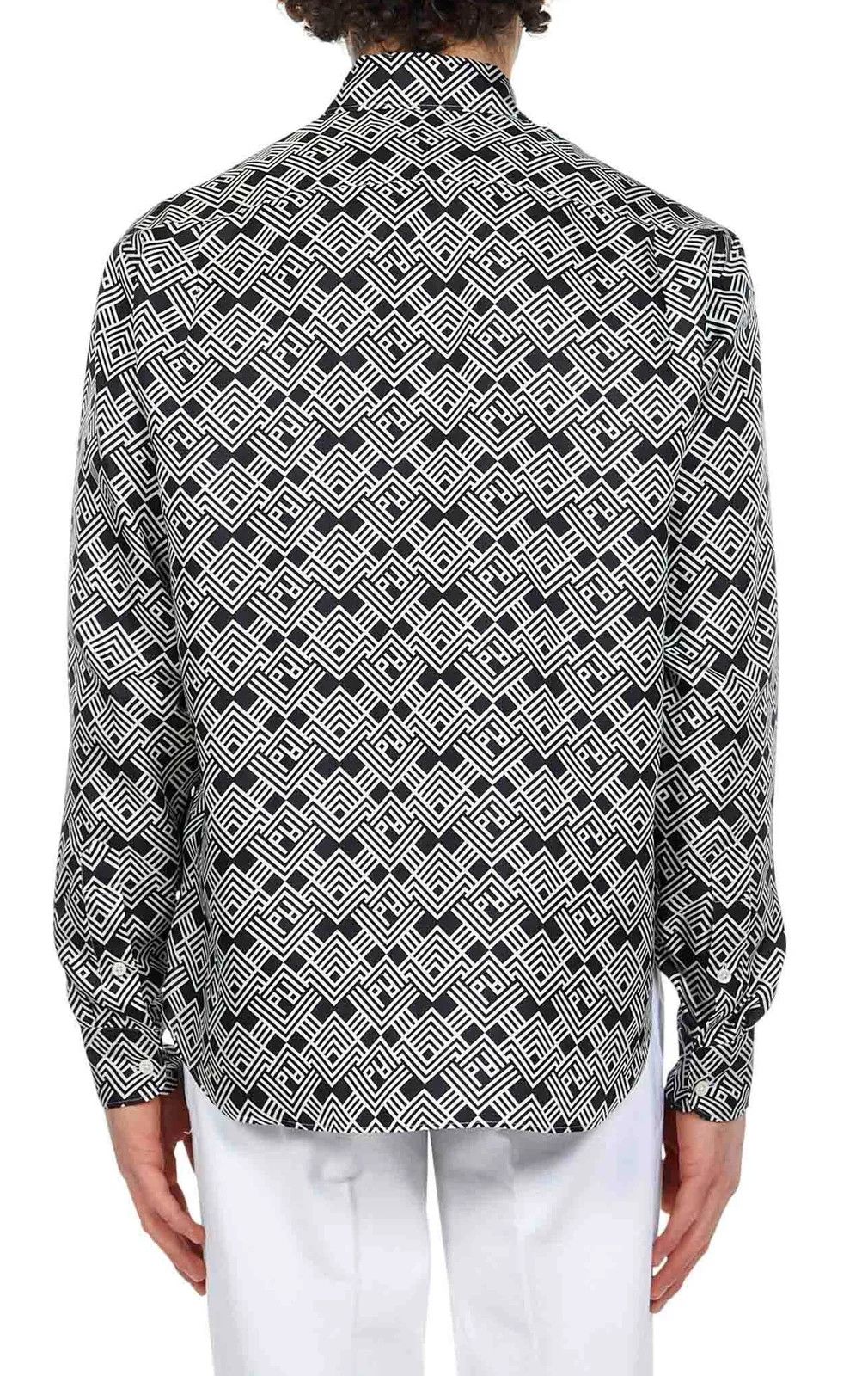 Palm Angels o1y0325 Patterned Shirt in Black/White Size US S / EU 44-46 / 1 - 4 Thumbnail