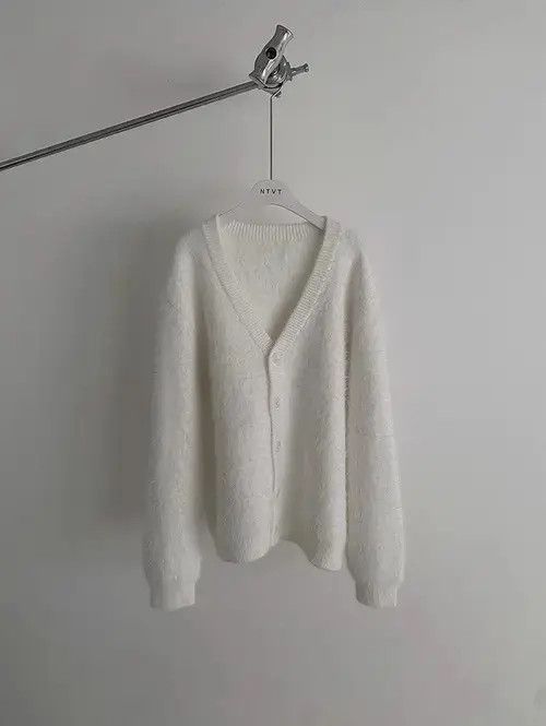 Aran Isles Knitwear Himejima x Naoko White Knit Cardigan Sweater Size US M / EU 48-50 / 2 - 2 Thumbnail
