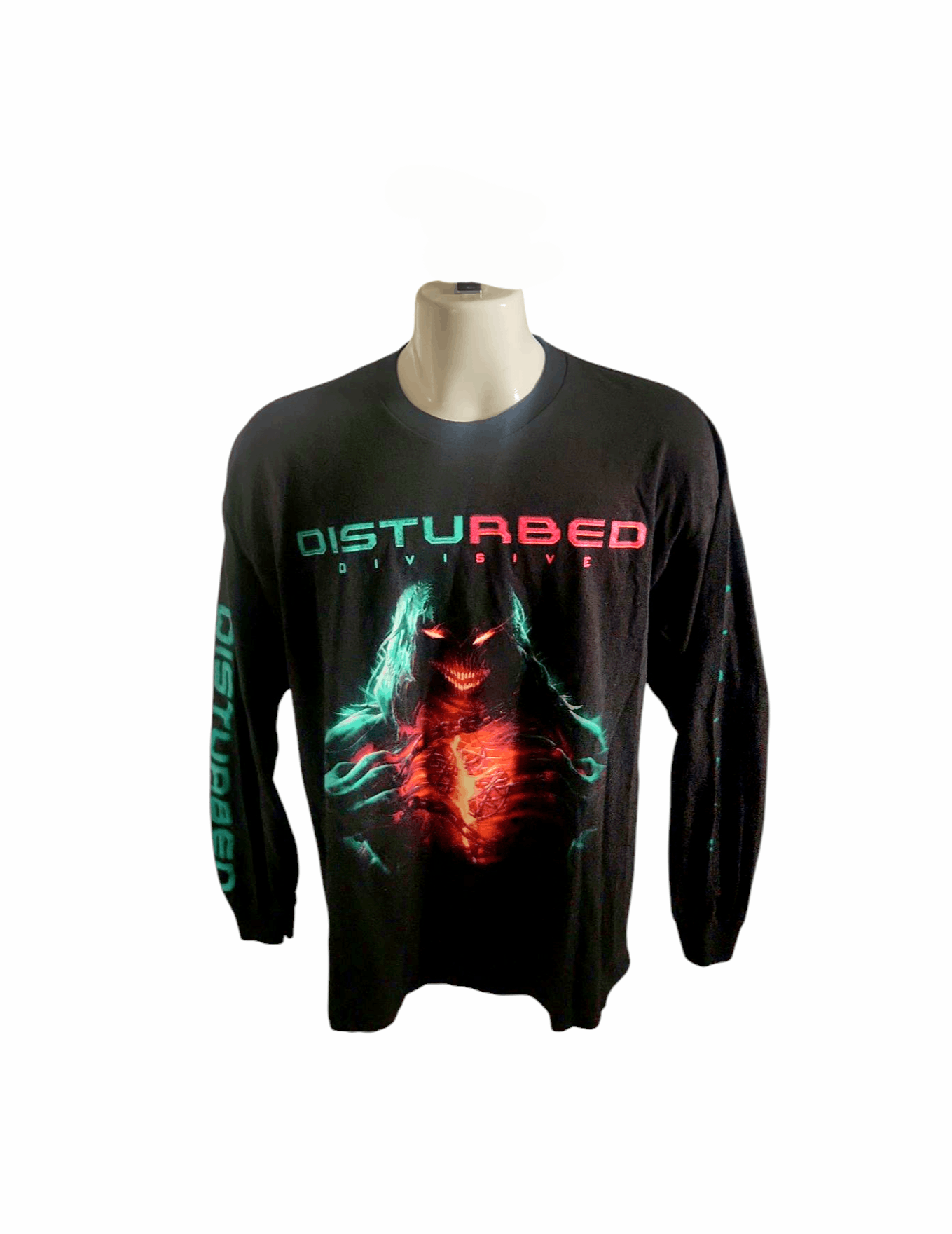 Band Tees Disturbed Divisive logo on front sleeves and back Music Size US XL / EU 56 / 4 - 1 Thumbnail