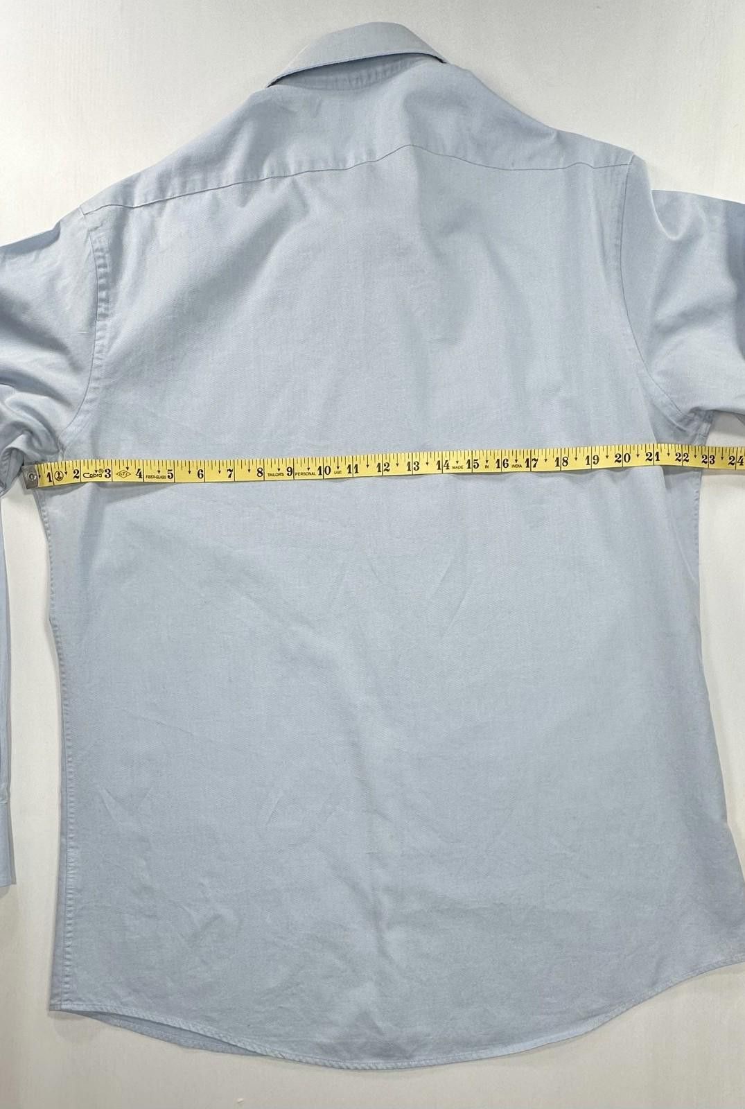 Bloomingdale's Bloomingdales Contemporary Button Up Blue Mens L 16.5-34/35 Size US L / EU 52-54 / 3 - 4 Thumbnail