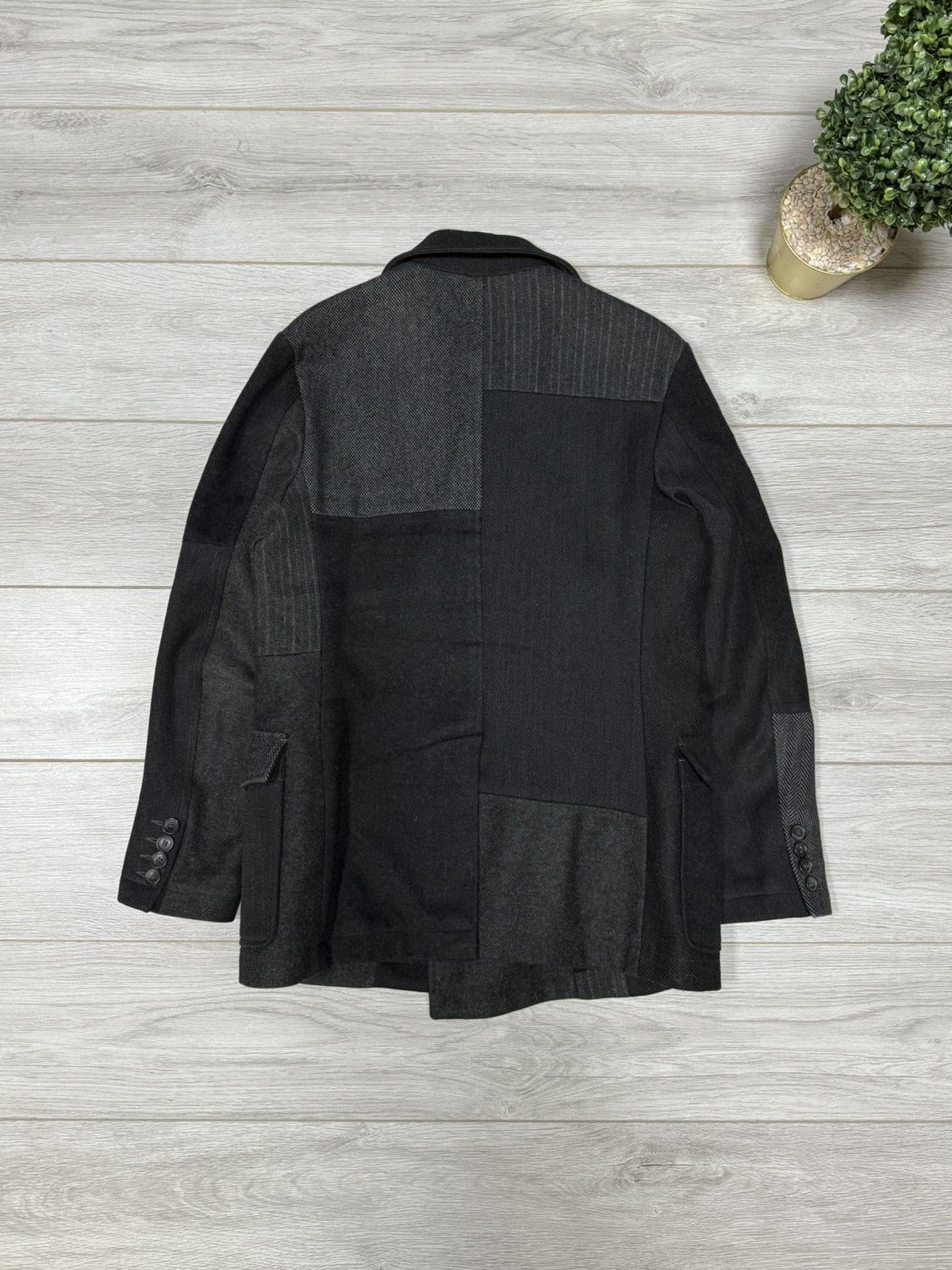 Dolce & Gabbana D&G Patchwork Wool Double-Breasted Coat, Size 48 Dolce Size US M / EU 48-50 / 2 - 11 Thumbnail
