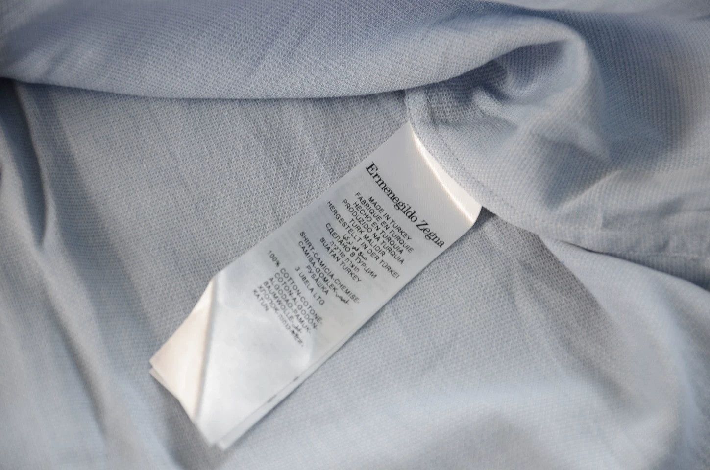 Ermenegildo Zegna Zegna EZ Oxford light blue long sleeve shirt XL Size US XL / EU 56 / 4 - 5 Thumbnail