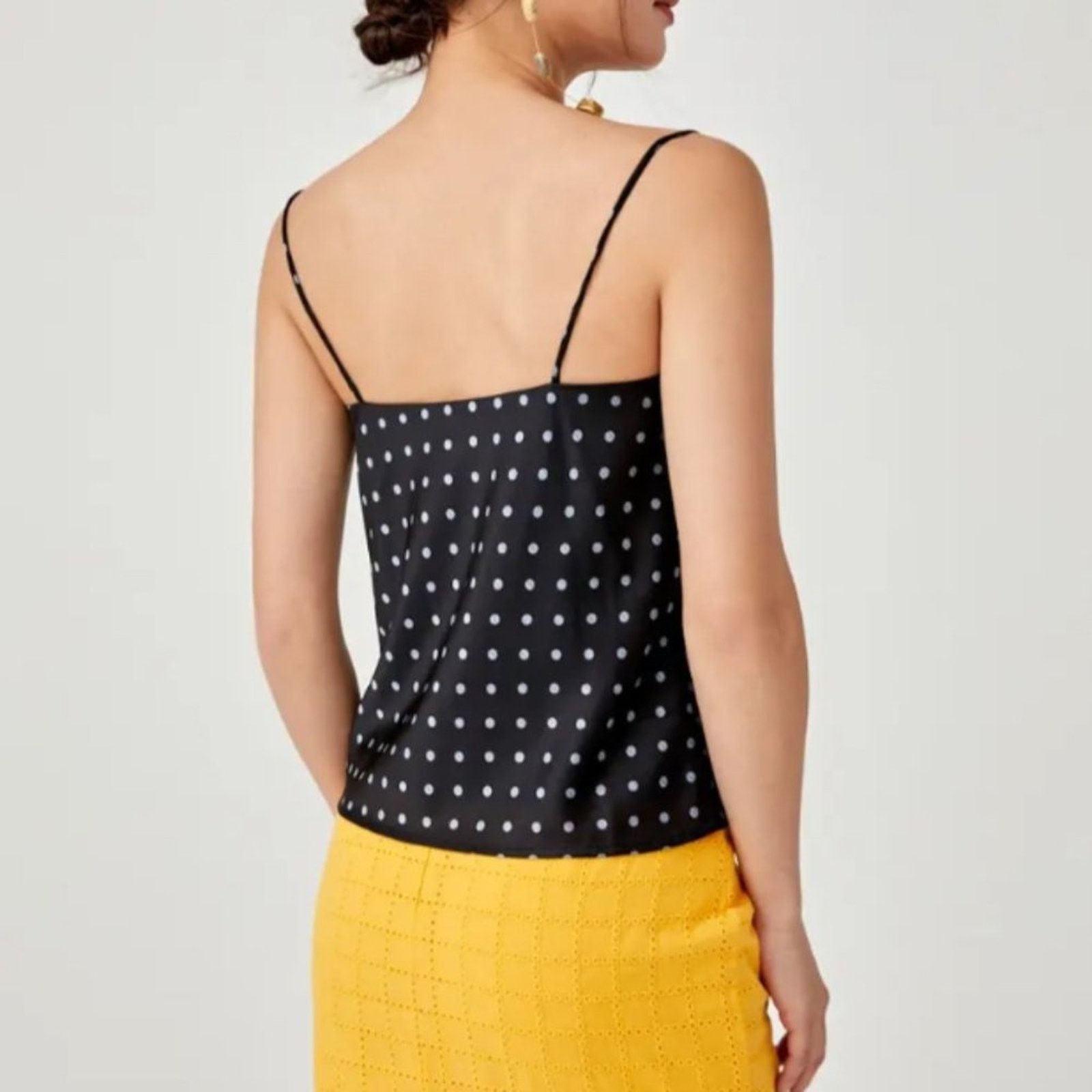 Other Love Bonito Black Latifah Cowl Neck Camisole Top Size M / US 6-8 / IT 42-44 - 5 Thumbnail