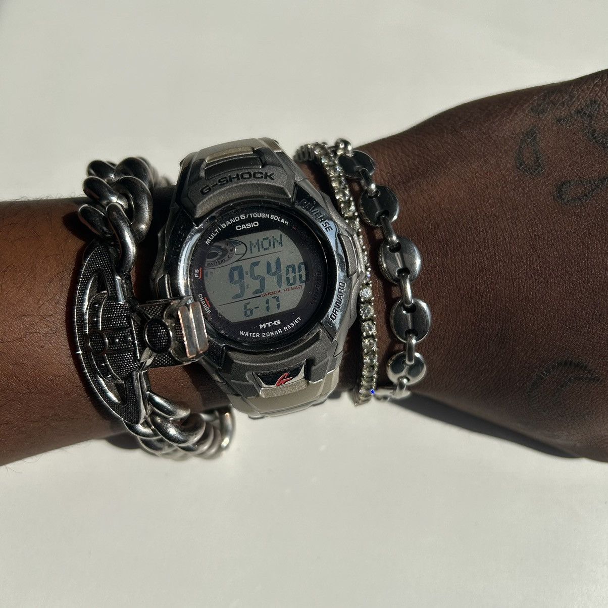 Vintage Y2K 2000s Gucci style link silver heavyweight bracelet Size ONE SIZE - 1 Thumbnail