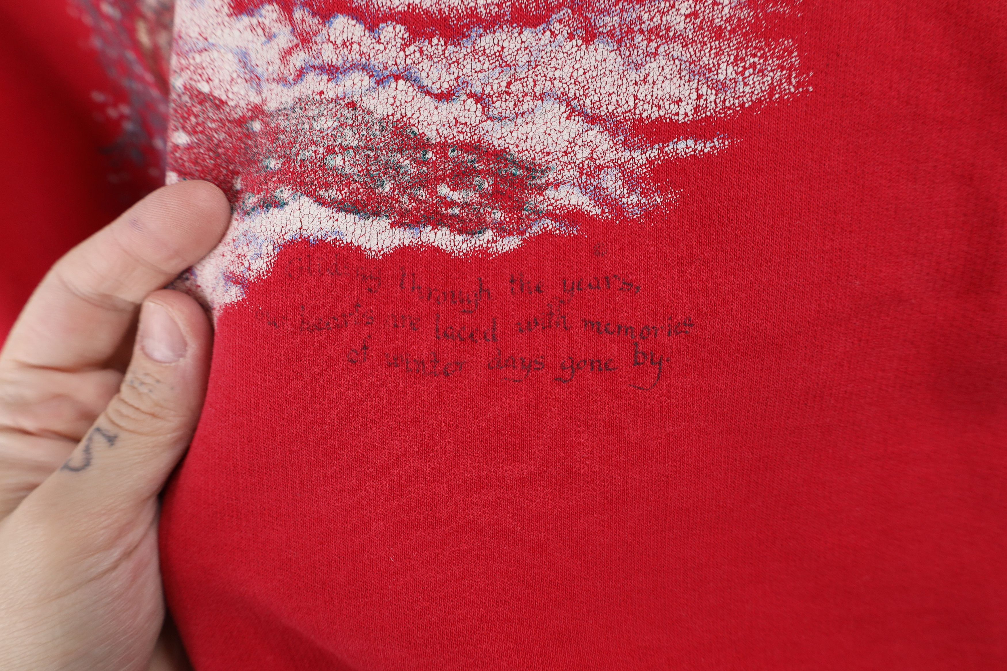 Vintage Vintage 90s Streetwear Ice Skating Turtleneck Sweatshirt Size L / US 10 / IT 46 - 5 Thumbnail