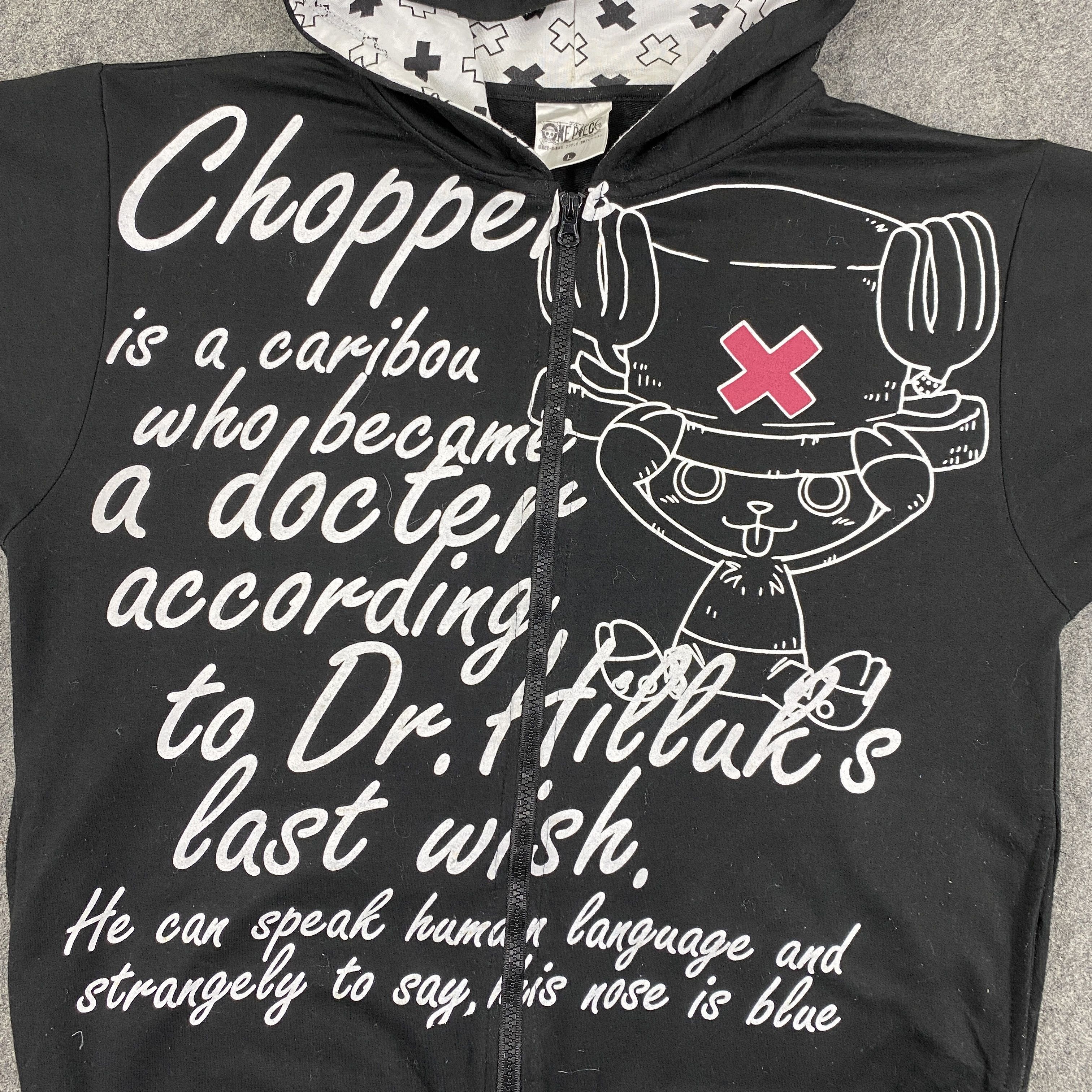 One Piece One Piece Chopper Character Short Sleeves Hoodie -SW187 Size US M / EU 48-50 / 2 - 10 Thumbnail