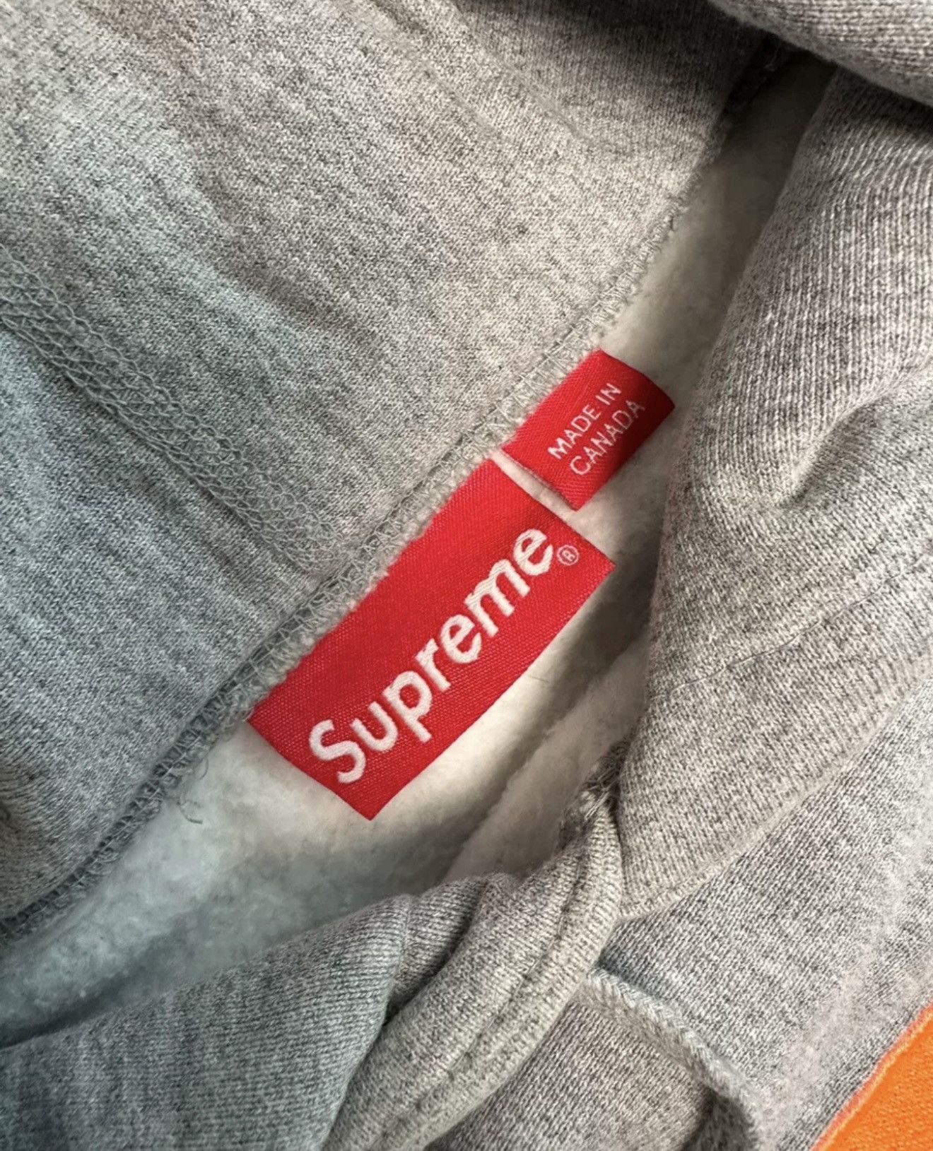 Supreme Supreme fw17 orange on health Grey box logo hooded hoodie Size US S / EU 44-46 / 1 - 3 Thumbnail