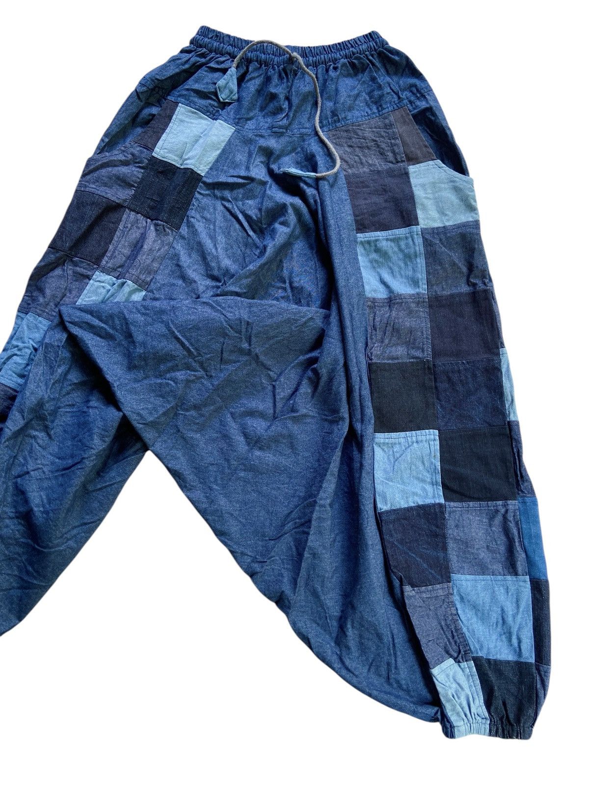 Japanese Brand JAPANESE SAMURAI PATCHWORK PANTS STYLE Size US 27 - 2 Thumbnail