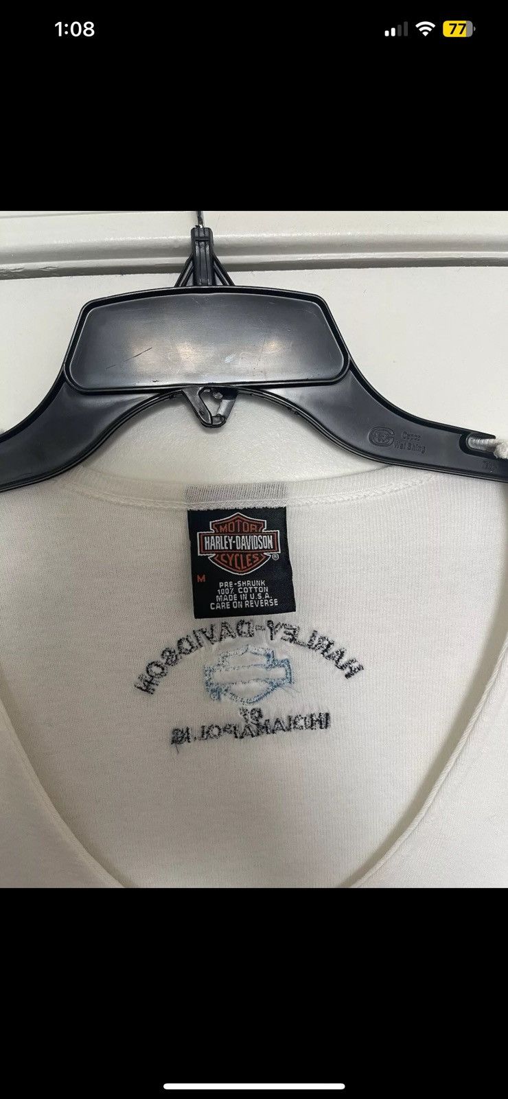 Harley Davidson × Vintage Y2K Harley Davidson Indianpolis Women’s Top (M) Size M / US 6-8 / IT 42-44 - 3 Thumbnail