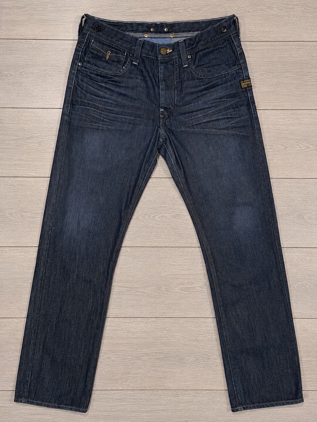 G-Star G-Star Raw Attacc Straight W33 L32 Y2K dark denim jeans Size US 33 - 5 Thumbnail