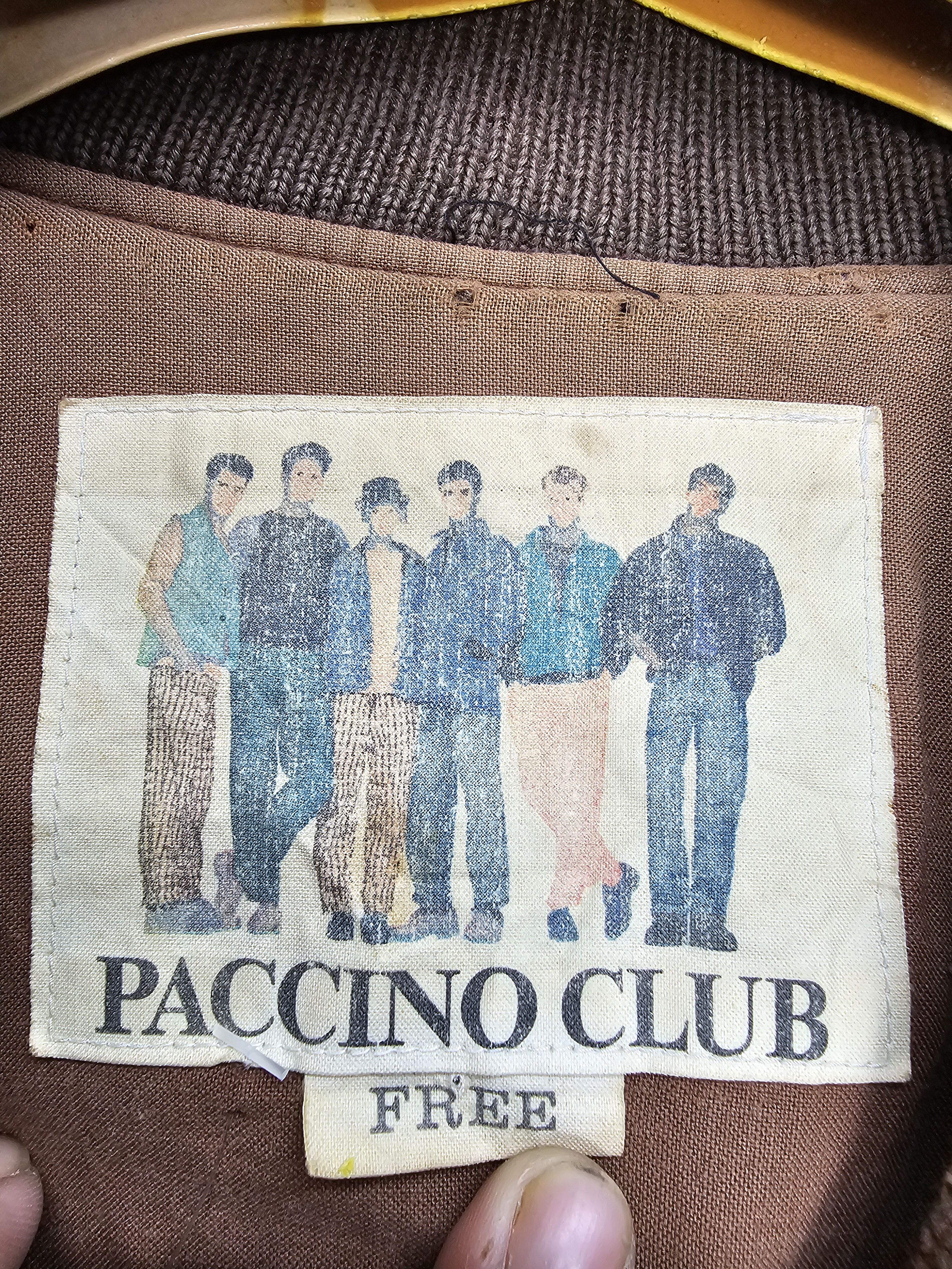 Japanese Brand Vintage PACCINO CLUB Ripped Faded Denim Bomber Jacket J0084 Size US XL / EU 56 / 4 - 14 Thumbnail