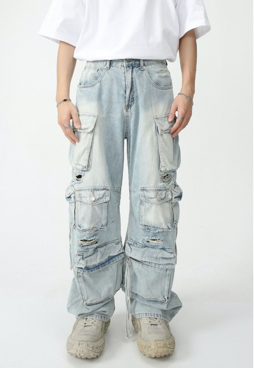 Other Men’s Pocket Destroyed Cargo Jeans Size US 30 / EU 46 - 1 Thumbnail