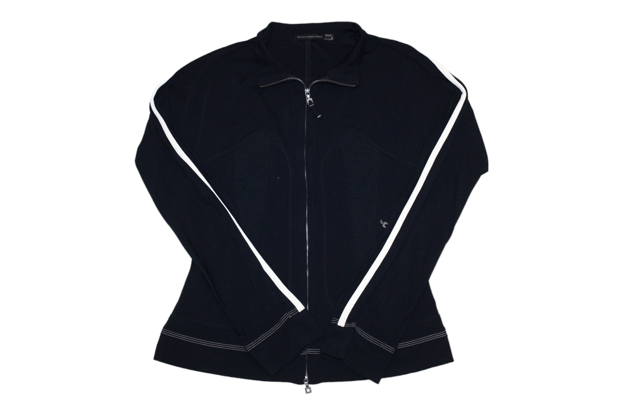 Marithe + Francois Girbaud RARE VTG💥 M+FG CRAVATATAKILLER Taped Track Fitted Jacket Size M / US 6-8 / IT 42-44 - 1 Thumbnail