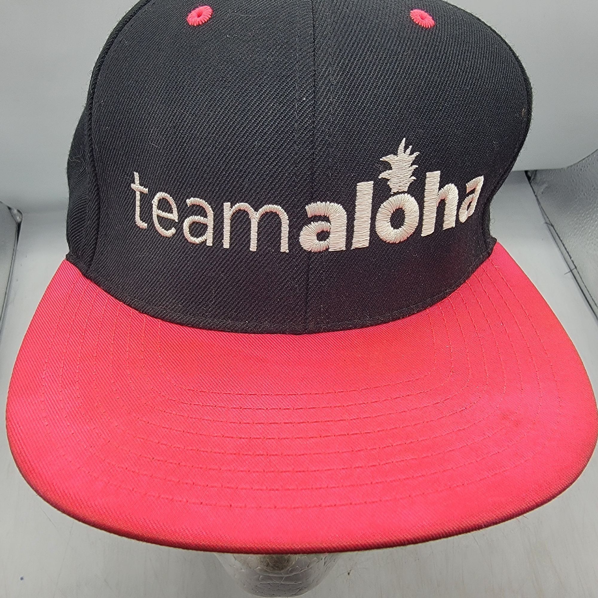 Other Team Aloha Snapback Hat Black Red Adjustable Outdoors Casual Size ONE SIZE - 9 Thumbnail