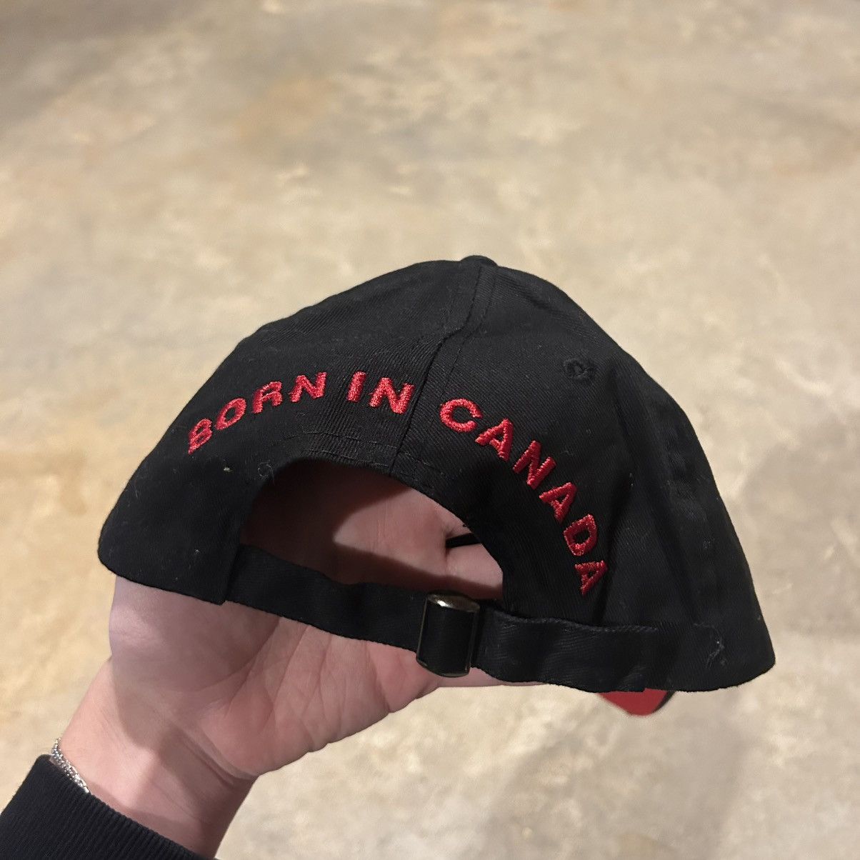 Designer × Dsquared2 SAMPLE Dsquared2 WOOD Born in Canada Strapback Hat Rare Size ONE SIZE - 5 Thumbnail