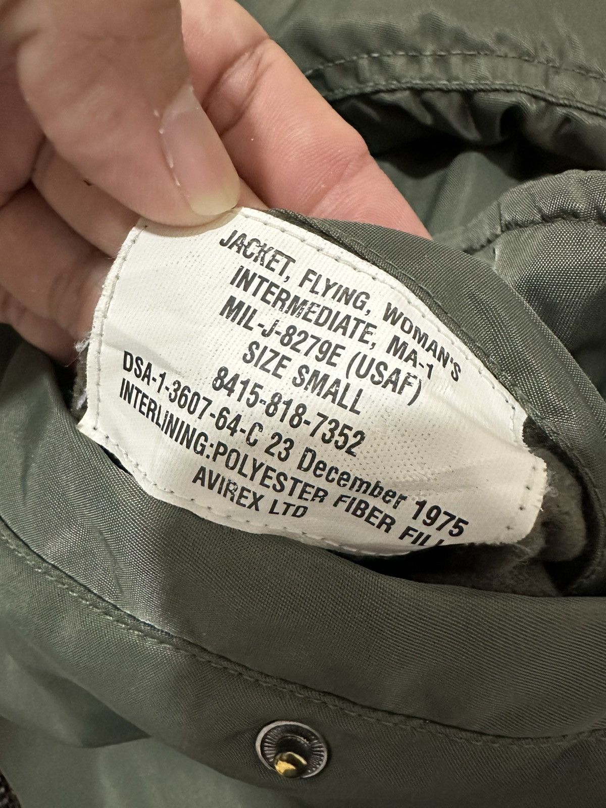 Avirex Vintage AVIREX MA-1 Flight Jacket Big Logo Design Avirex USA Size S / US 4 / IT 40 - 7 Thumbnail