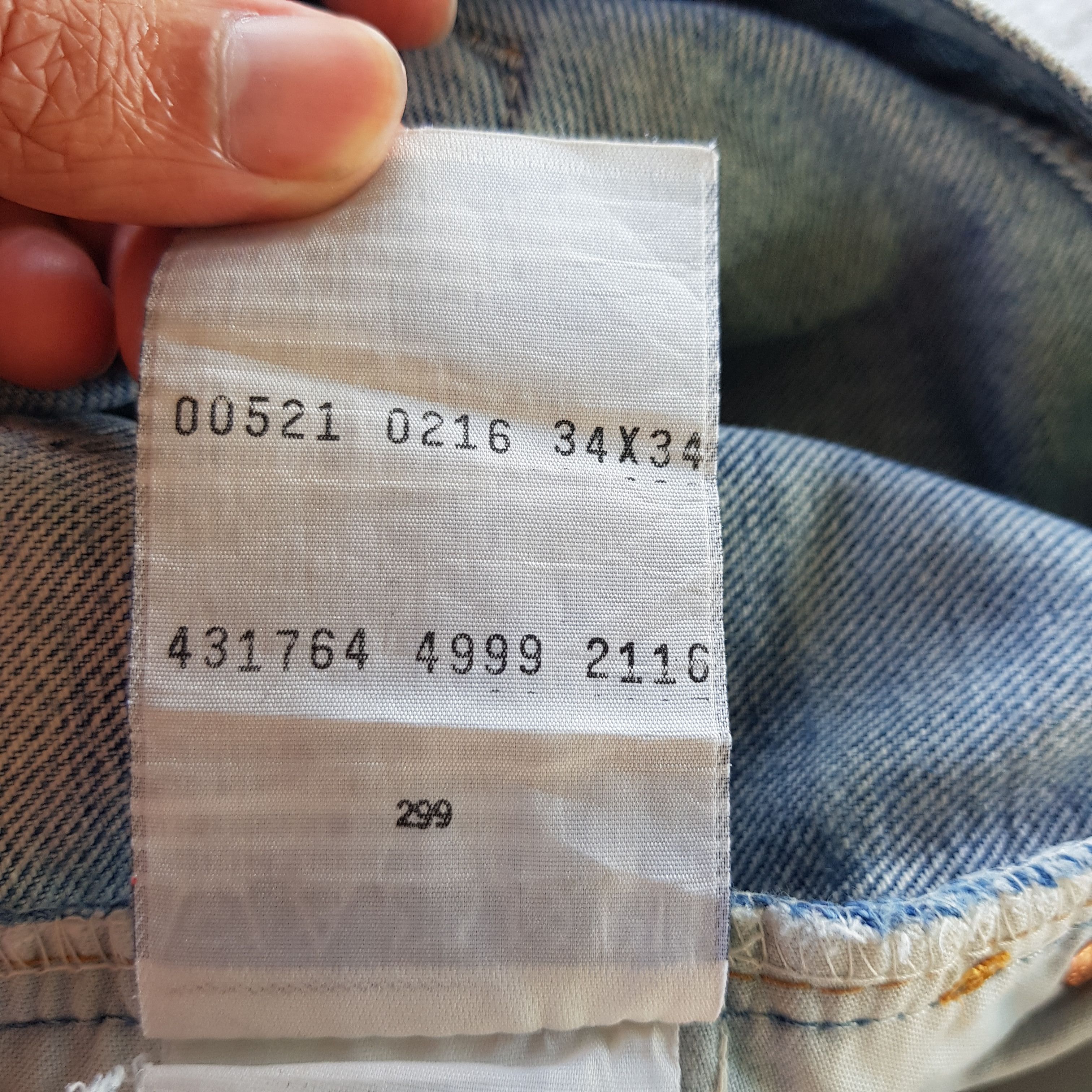 Levi's Vintage Levis Sun Faded Jeans Levi's 521 Light Wash Denim Size US 32 / EU 48 - 10 Thumbnail