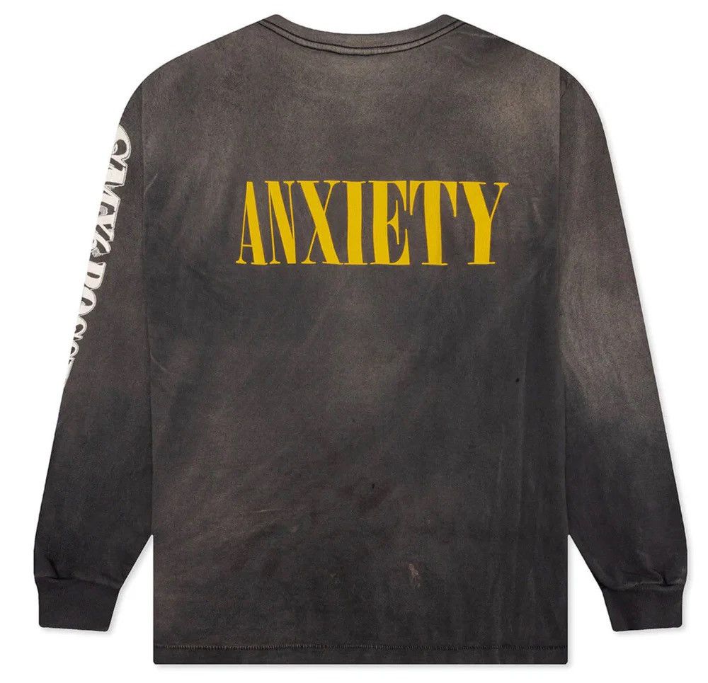 Saint Michael Saint Mxxxxxx Michael anxiety dollar gray sleeve t shirt M Size US M / EU 48-50 / 2 - 2 Thumbnail