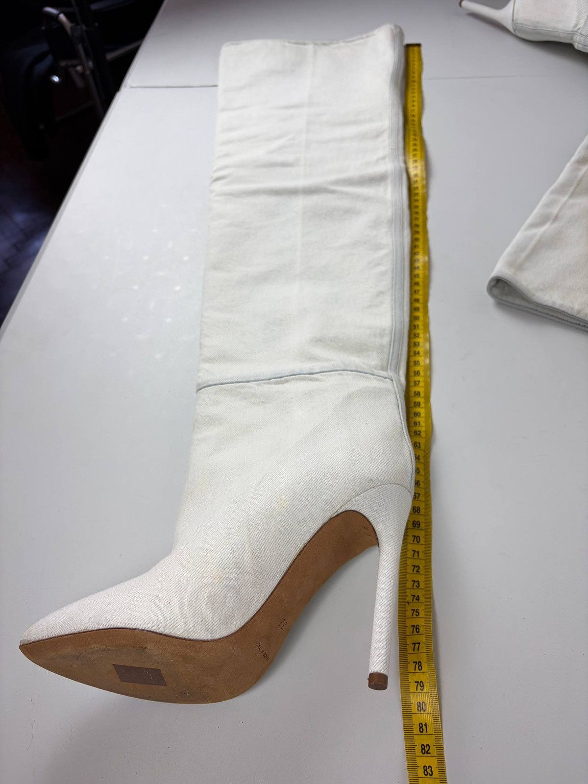 Yeezy 2016 Kanye West's YEEZY Season 4 bleached denim boots Size US 8 / IT 38 - 16 Thumbnail
