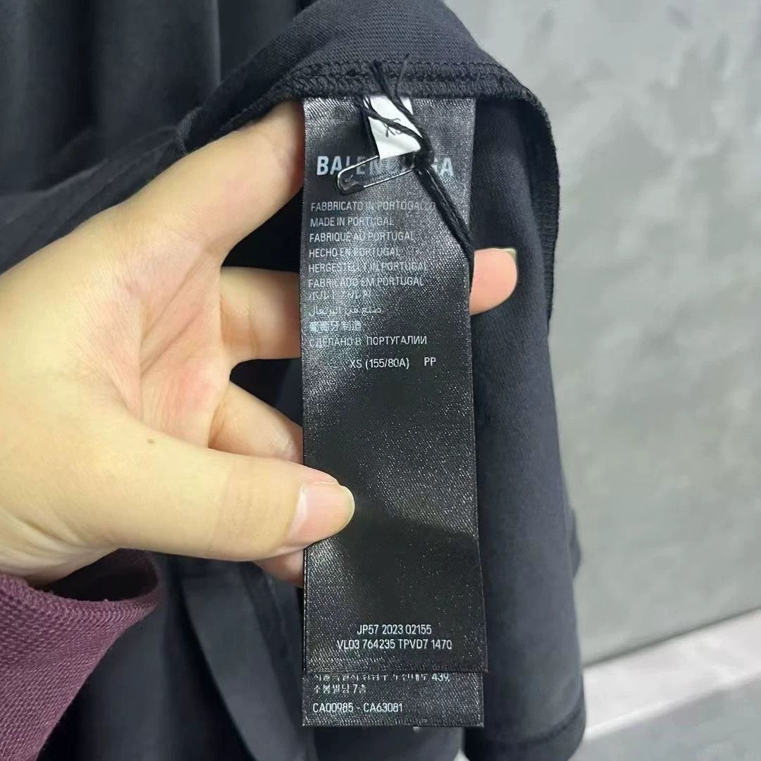 Balenciaga balenciaga black logo print t-shirt Size US XS / EU 42 / 0 - 3 Thumbnail