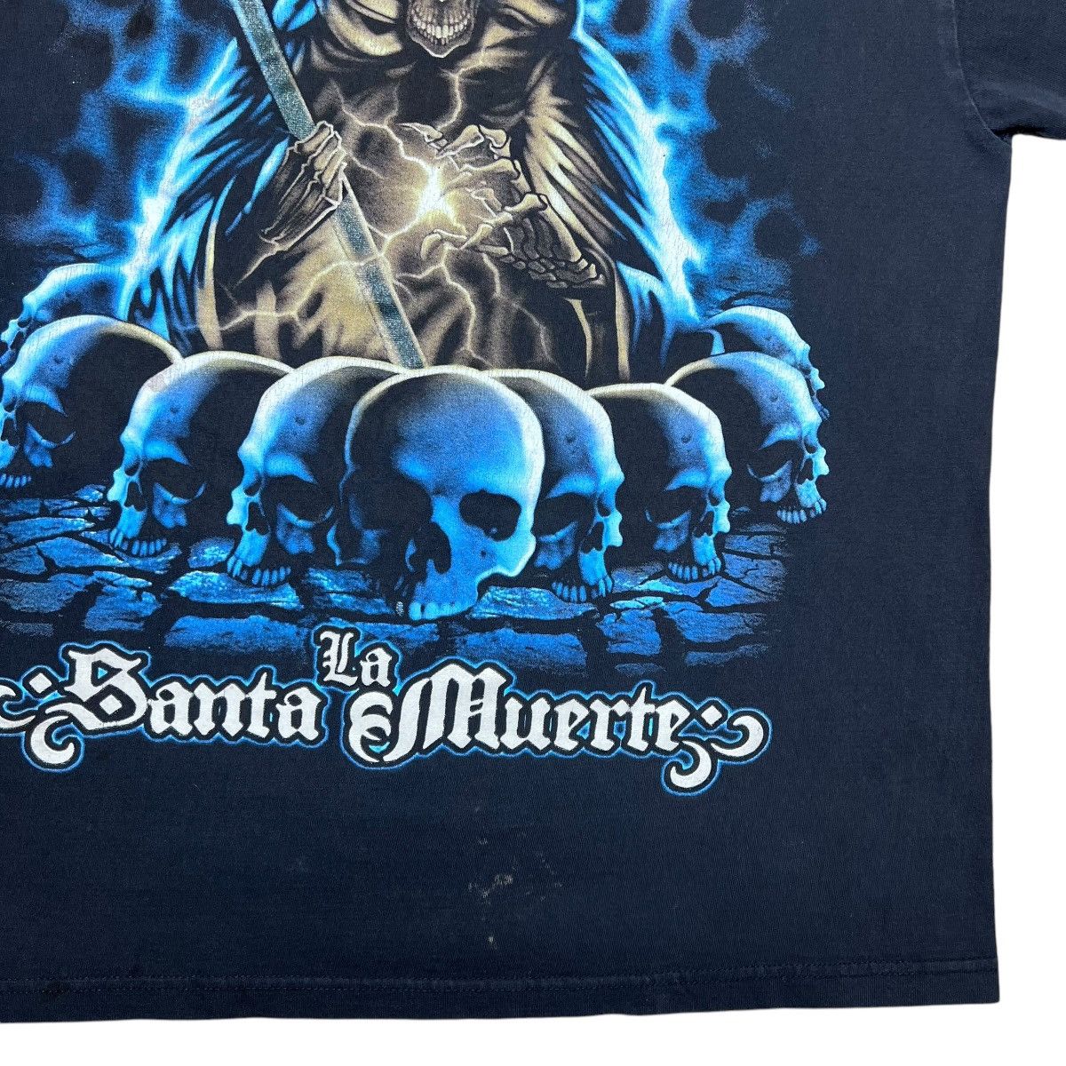 Other × Vintage Vintage 2000s La Santa Muerte Grim Reaper Death Graphic Tee Size US XL / EU 56 / 4 - 13 Thumbnail