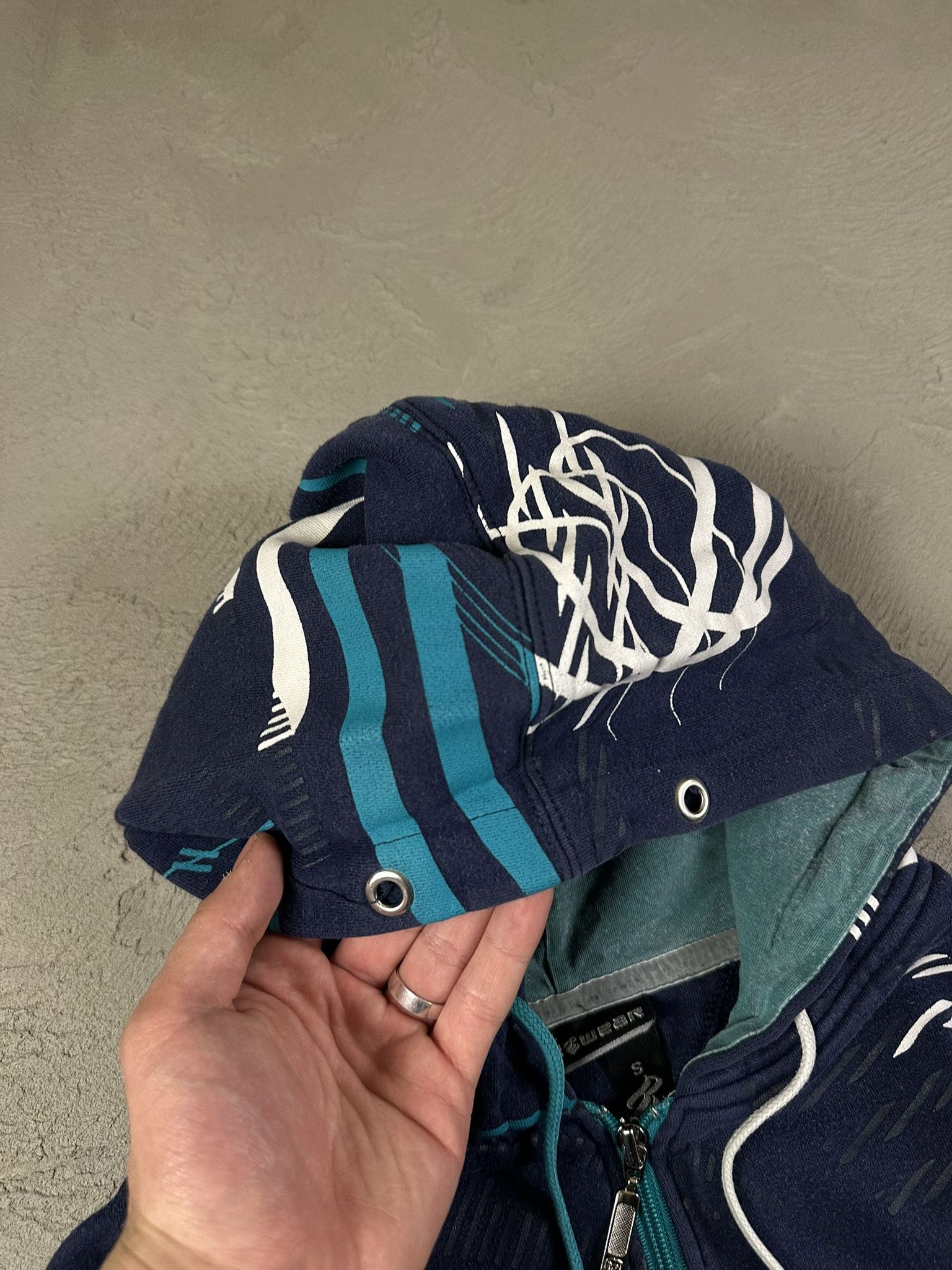 Rocawear Vintage Crazy Y2k Rocawear Fullprint Hiphop Rap Zip Hoodie Size US S / EU 44-46 / 1 - 10 Thumbnail