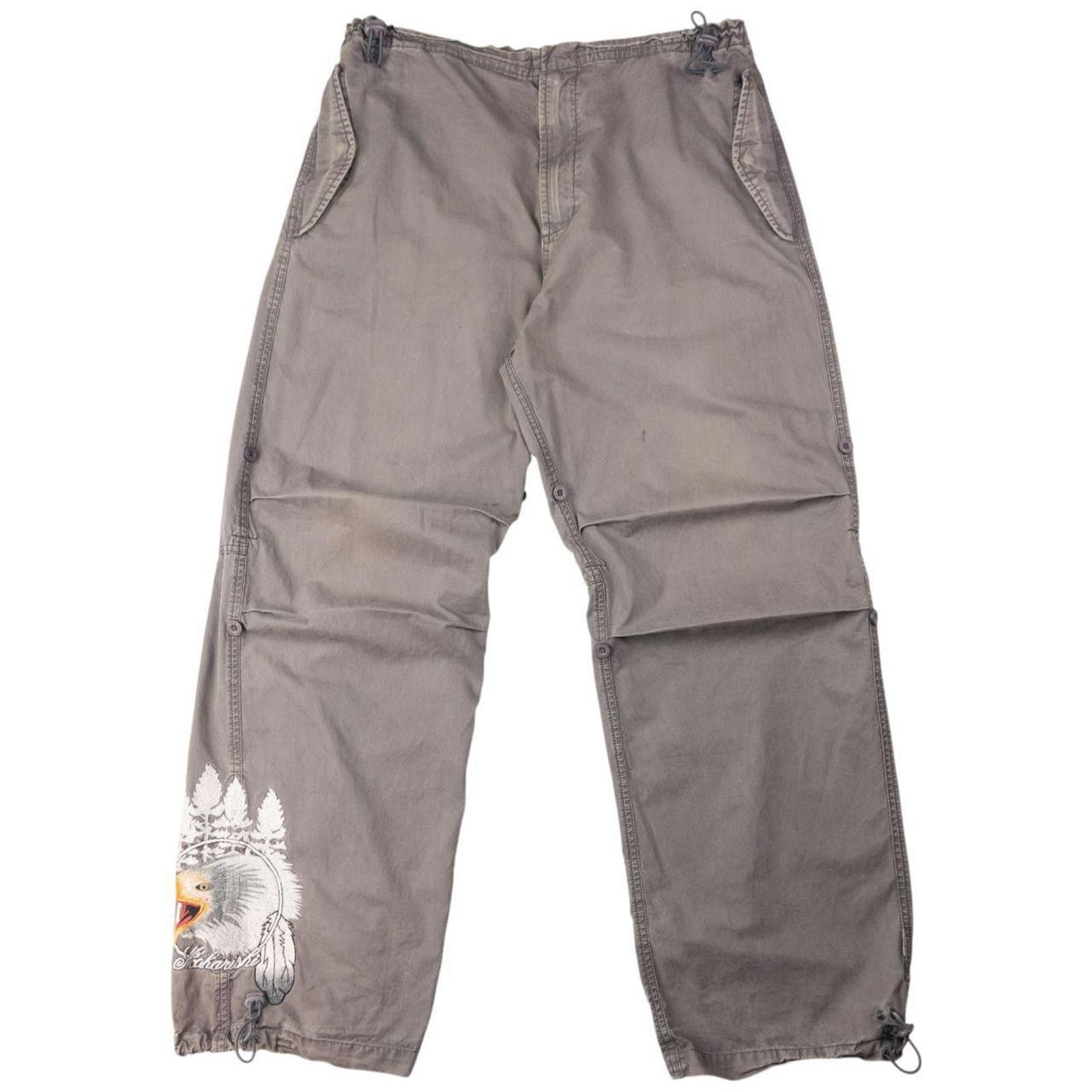 Maharishi Vintage Maharishi Embroidered Eagle Roll Up Trousers Size L Size US 34 / EU 50 - 1 Thumbnail
