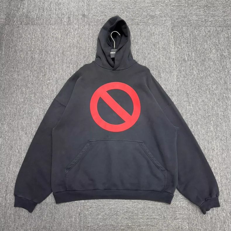 Balenciaga Balenciaga Prohibited Logo Hooded Sweatshirt Size US M / EU 48-50 / 2 - 1 Thumbnail