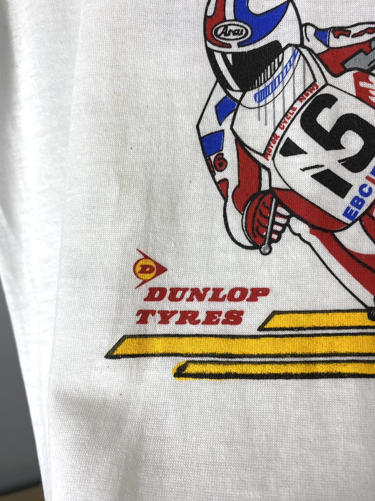 Honda Rare! Vintage 1980s Dunlop Honda Racing T Shirt World Racing Size US M / EU 48-50 / 2 - 5 Thumbnail
