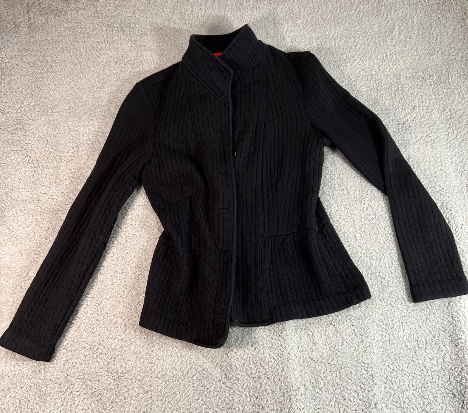 Coldwater Creek Women sz 6 Black Casual Jacket Elephant Lining Minimal Size M / US 6-8 / IT 42-44 - 1 Thumbnail