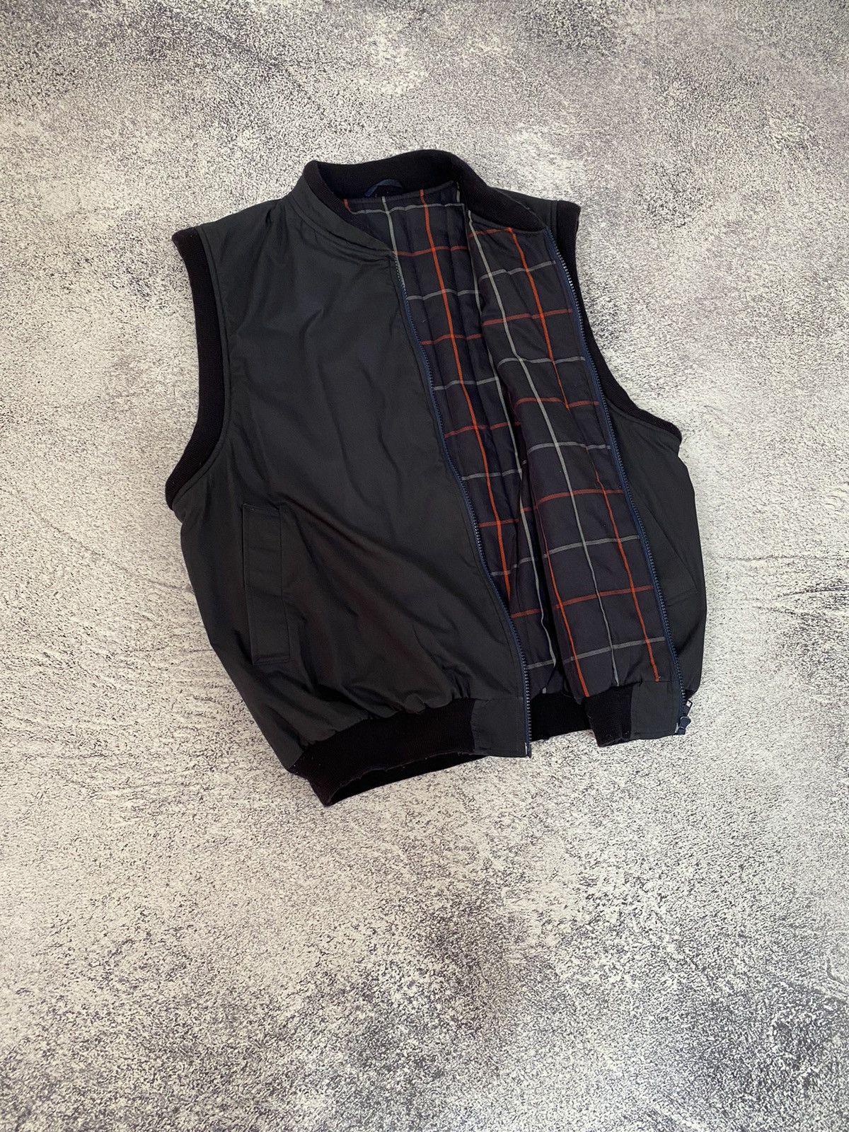 Burberry RARE🌪️ VINTAGE Burberrys Zipper Vest Size US L / EU 52-54 / 3 - 3 Thumbnail
