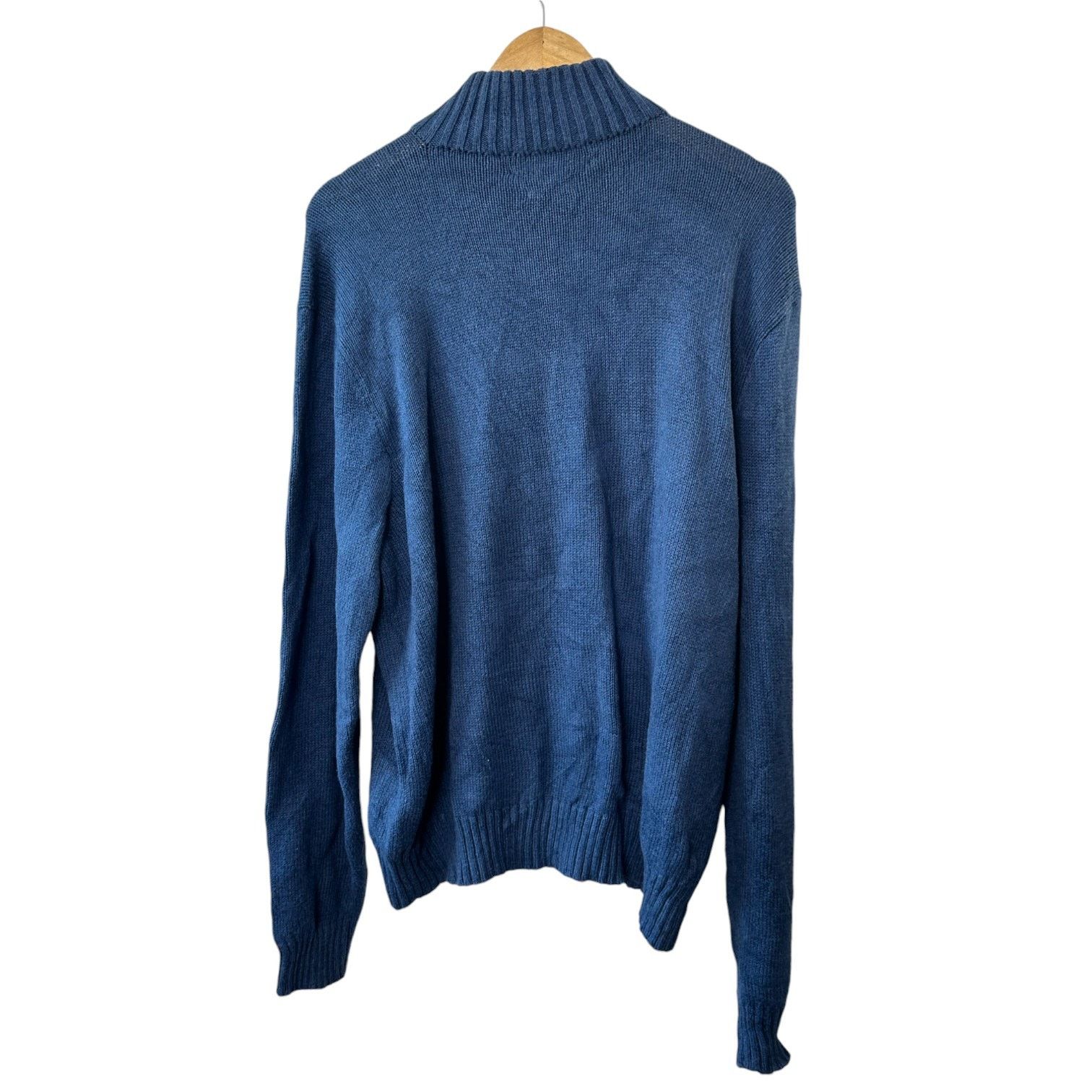 Ralph Lauren Polo Ralph Lauren Blue 1/4 Zip 100% Cotton Sweater Mens XXL Size US XXL / EU 58 / 5 - 6 Thumbnail