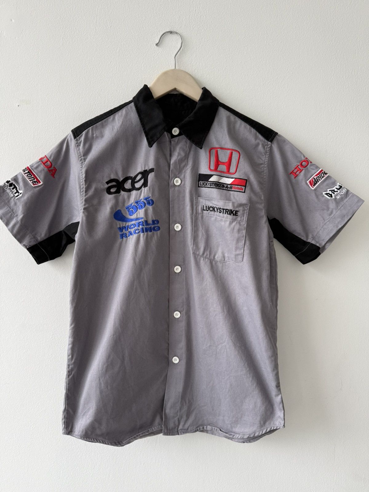 Honda Vintage Honda Racing Lucky Strike F1 Team Shirt Size L Size US L / EU 52-54 / 3 - 4 Thumbnail