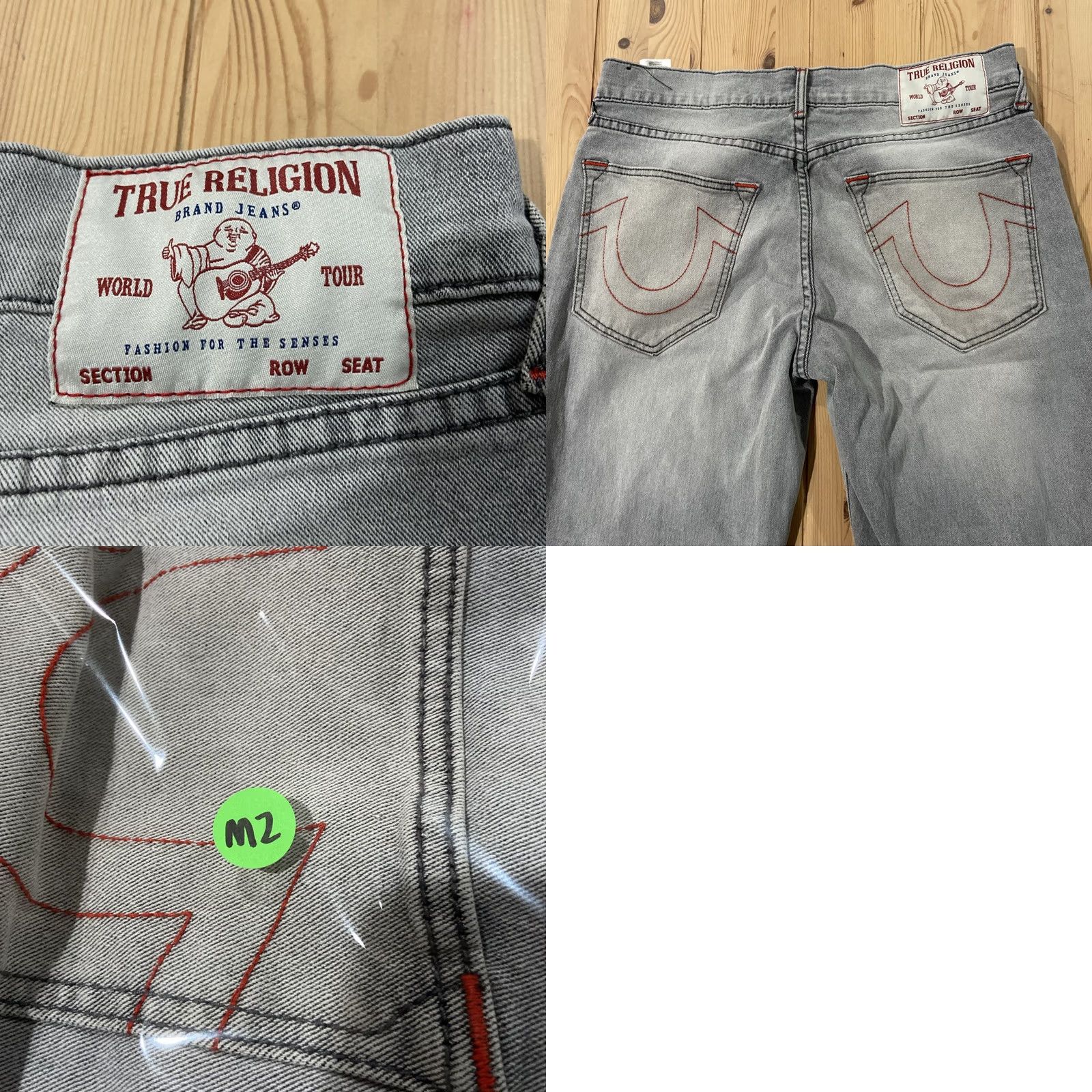 True Religion VINTAGE? No. True Religion Ricky Jeans Men 32 Regular Corduroy Gray 34 Inseam Relaxed Straight Pants Size US 32 / EU 48 - 8 Thumbnail
