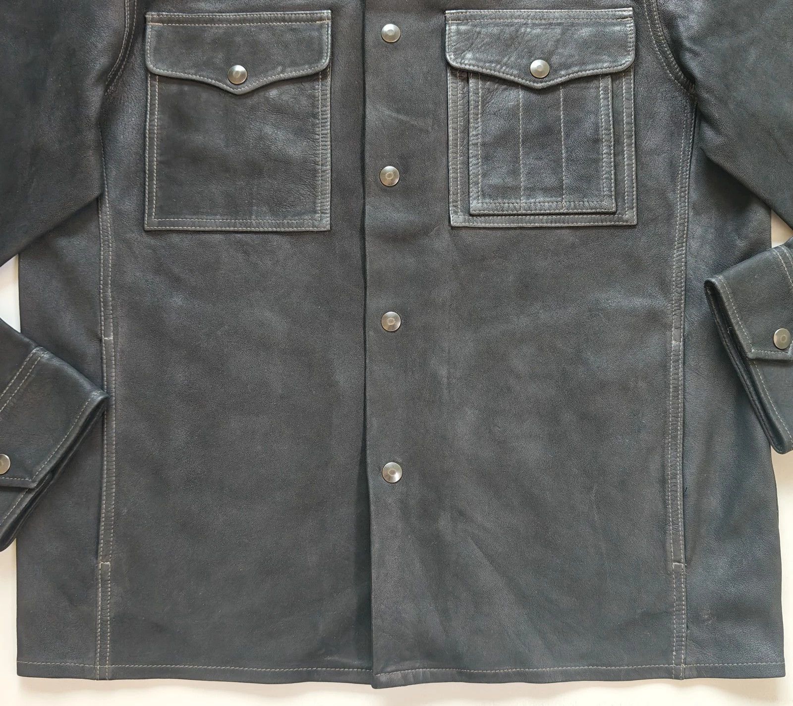 RRL Ralph Lauren Double RLRoughout Suede Work Shirt FTP / 9503 Size US M / EU 48-50 / 2 - 7 Thumbnail