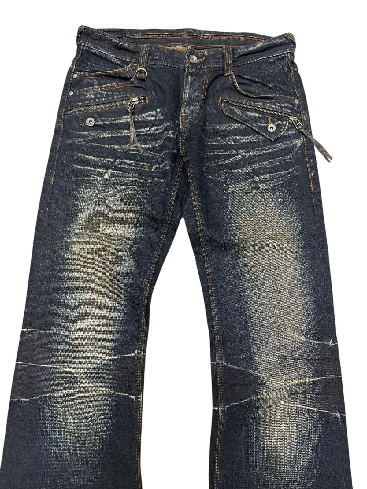If Six Was Nine Flared Jeans Nicole Club Japan Boot Cut Denim Size US 29 - 4 Thumbnail