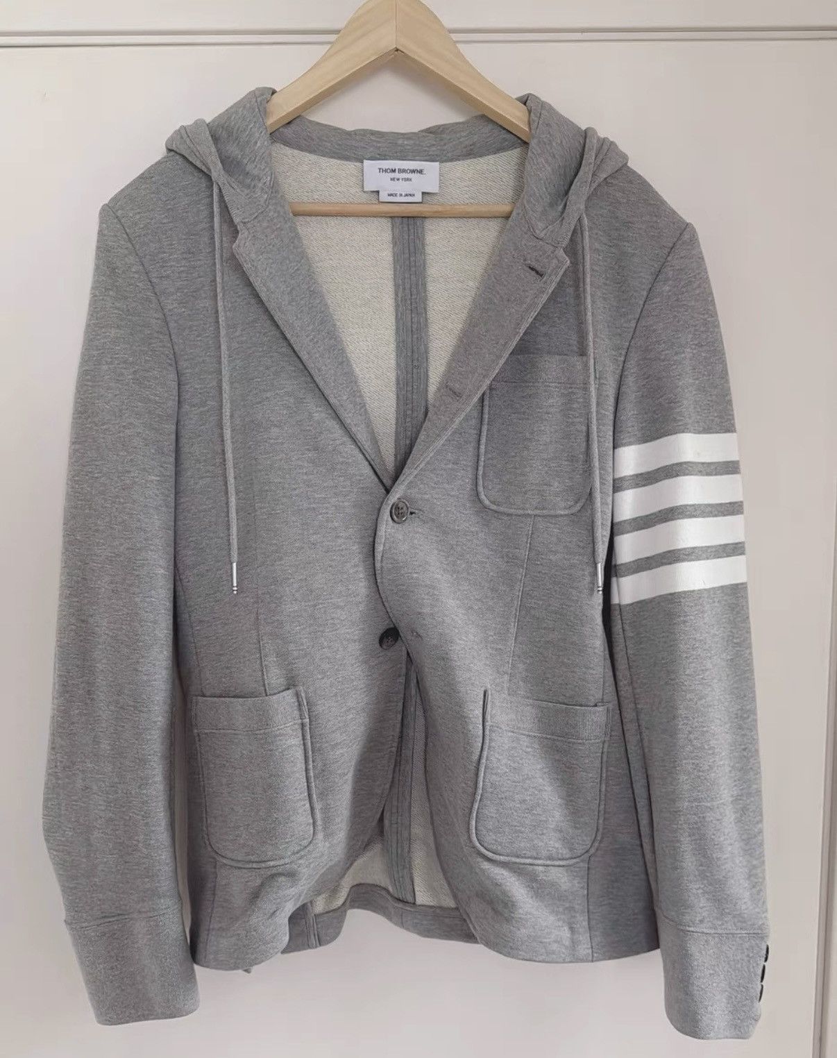 Thom Browne Thom Browne Men's Hooded Blazer Jacket Size US S / EU 44-46 / 1 - 1 Thumbnail