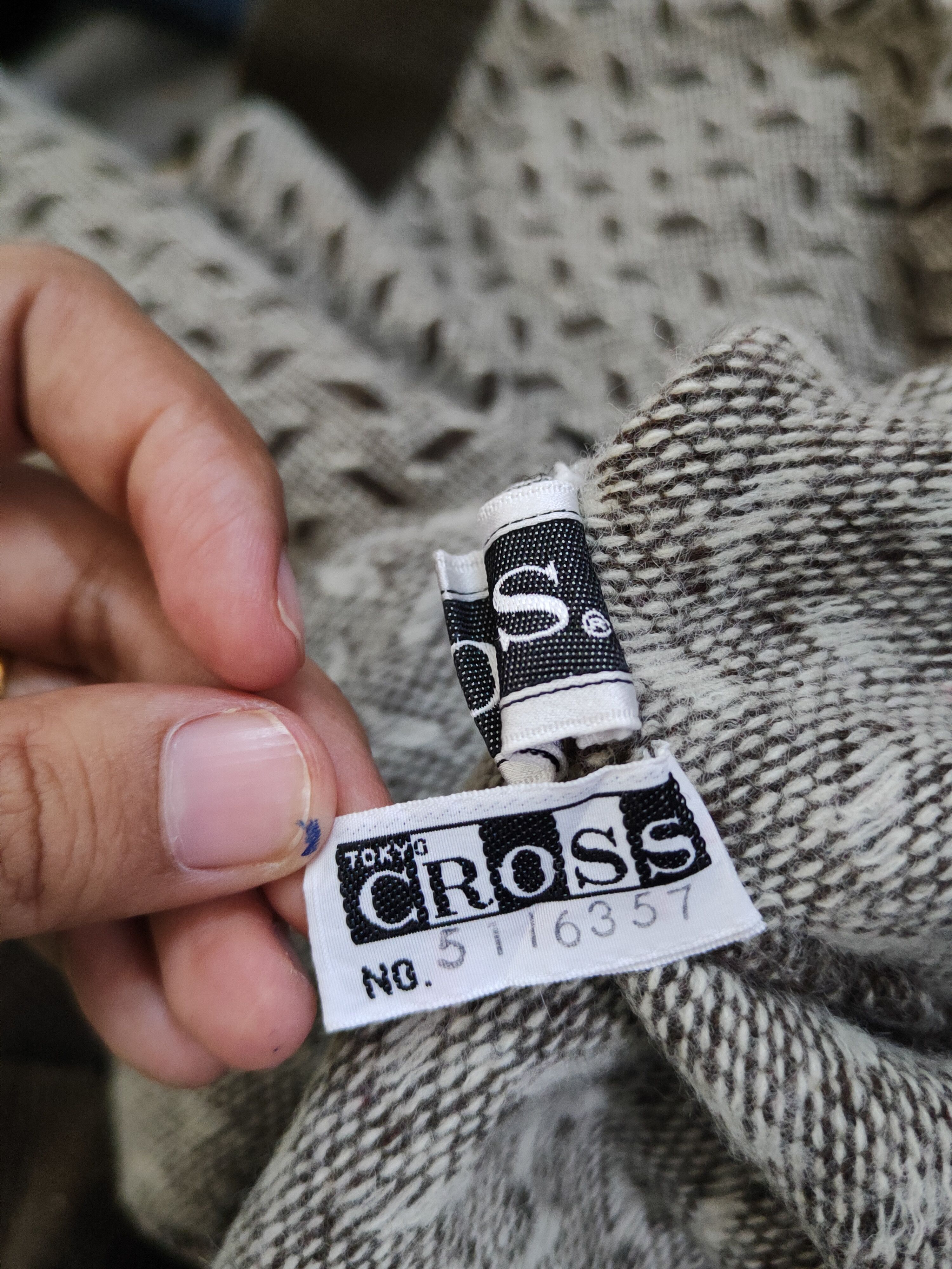 Homespun Knitwear × Japanese Brand × Vintage Cross Brown Knitwear vintage Sweatshirts #W1553 Size US S / EU 44-46 / 1 - 11 Thumbnail