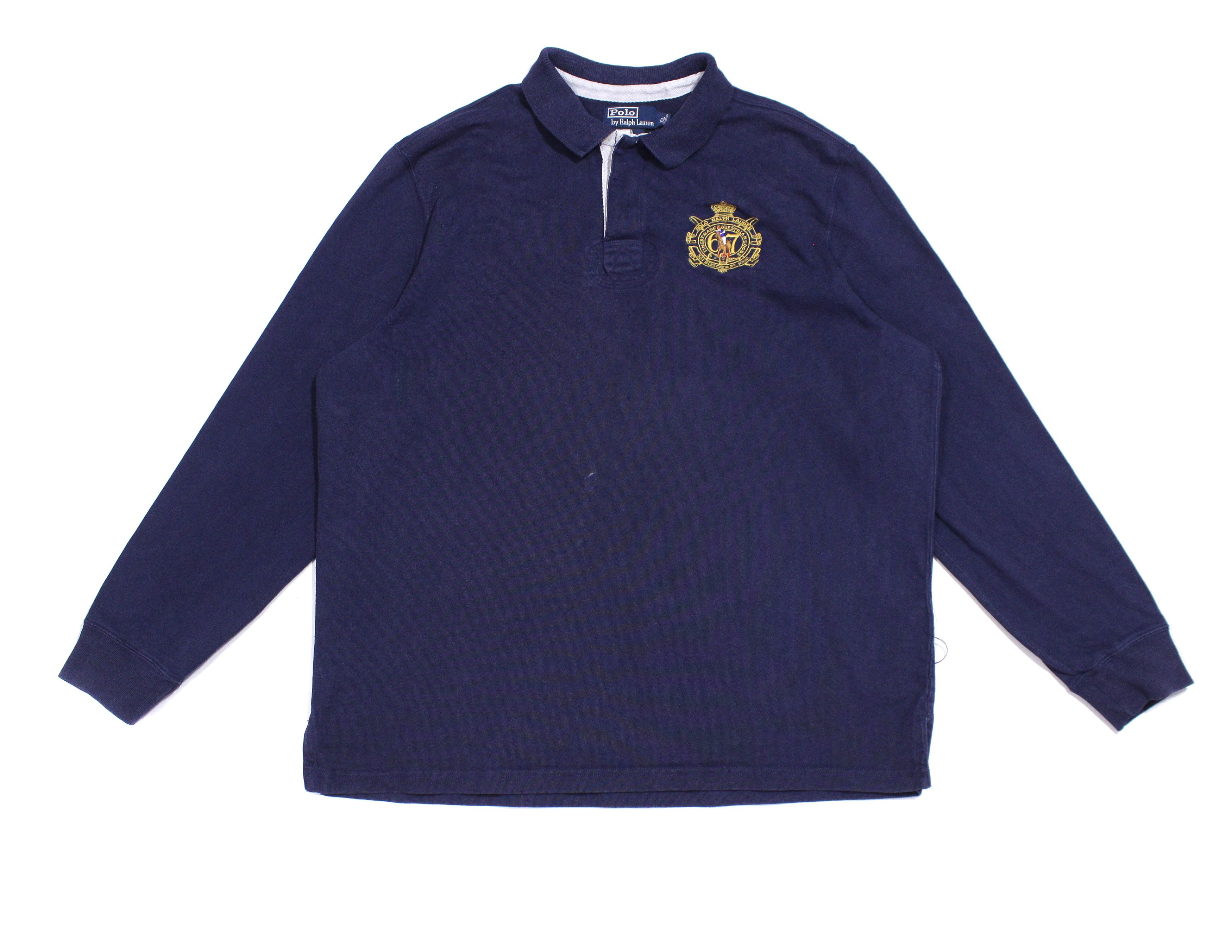 Polo Ralph Lauren 90S Logo Rugby Vintage Size US XL / EU 56 / 4 - 1 Thumbnail