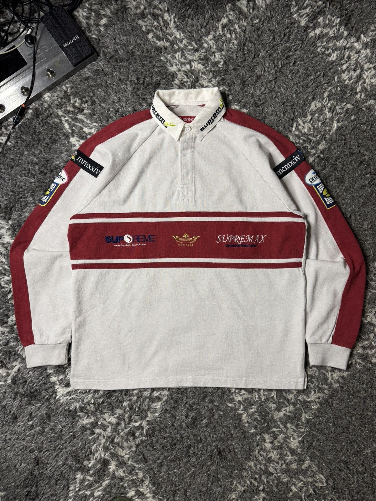 Supreme Chest Stripe Rugby “Stone” S