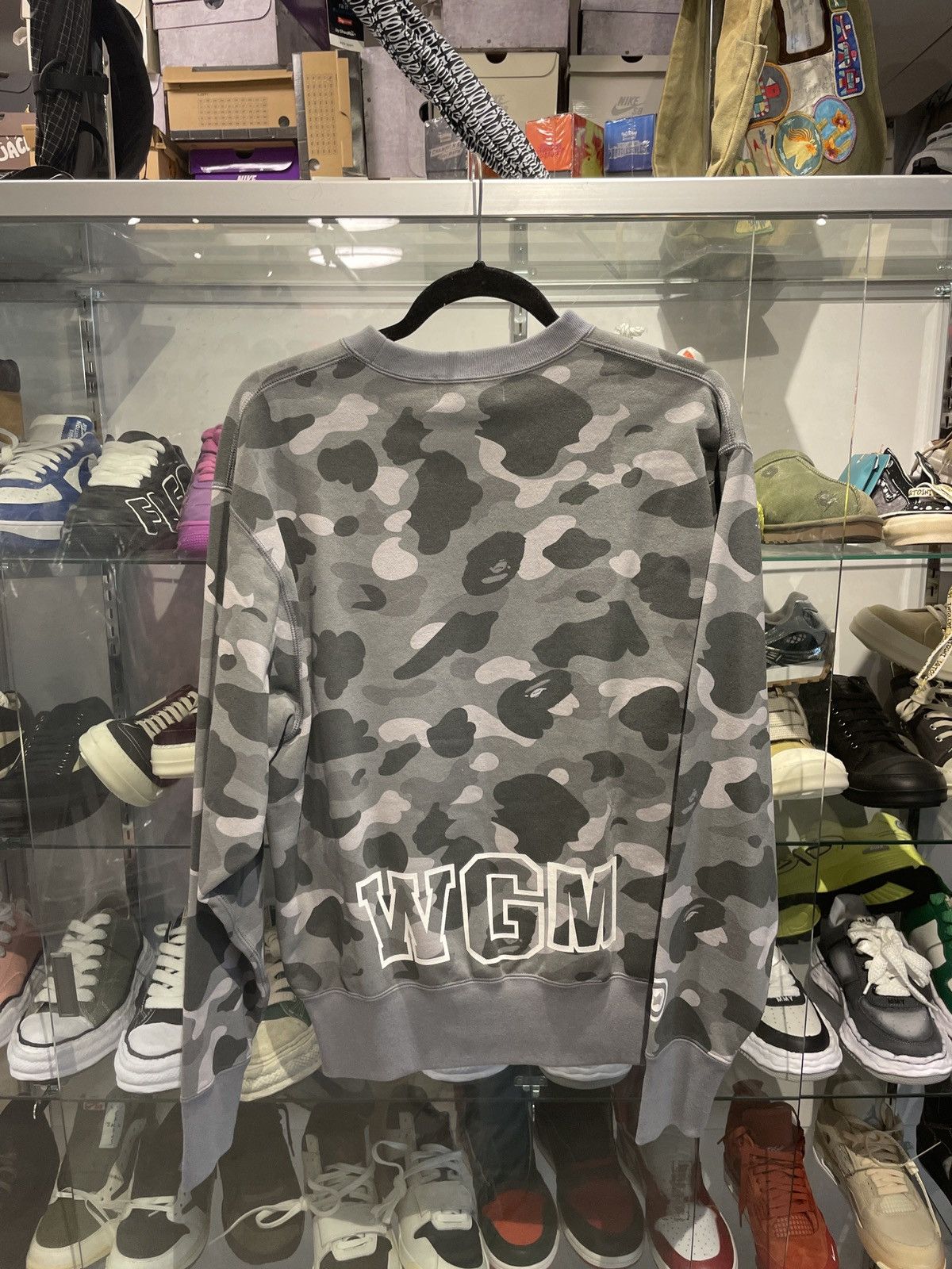 Bape Bape Color Camo Shark Crewneck Grey Size US S / EU 44-46 / 1 - 2 Thumbnail