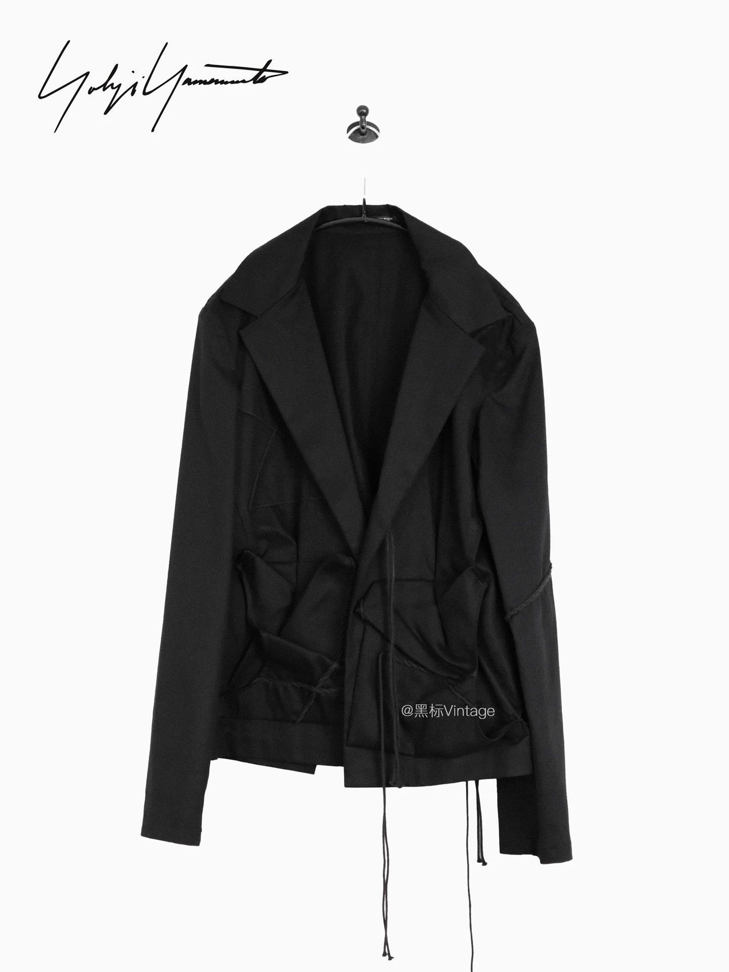 Yohji Yamamoto Yohji 22ss Vtg Decon Asym Twisted Cord Blazer Women's Size S / US 4 / IT 40 - 1 Thumbnail