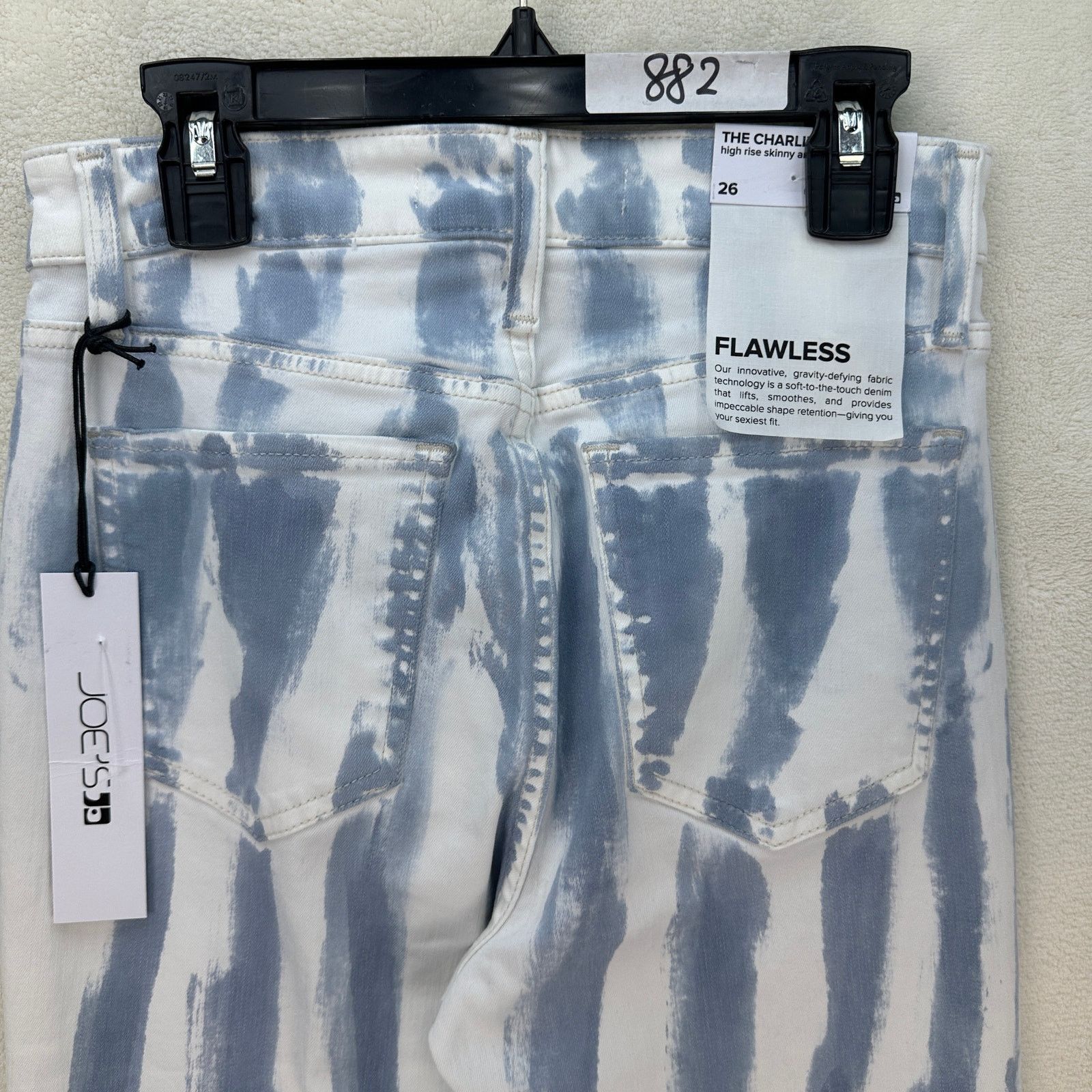 Joe's JOE'S WOMEN'S 26 THE CHARLIE ANKLE CUT HEM JEANS TIE DYE Size 26" / US 2 / IT 38 - 4 Thumbnail