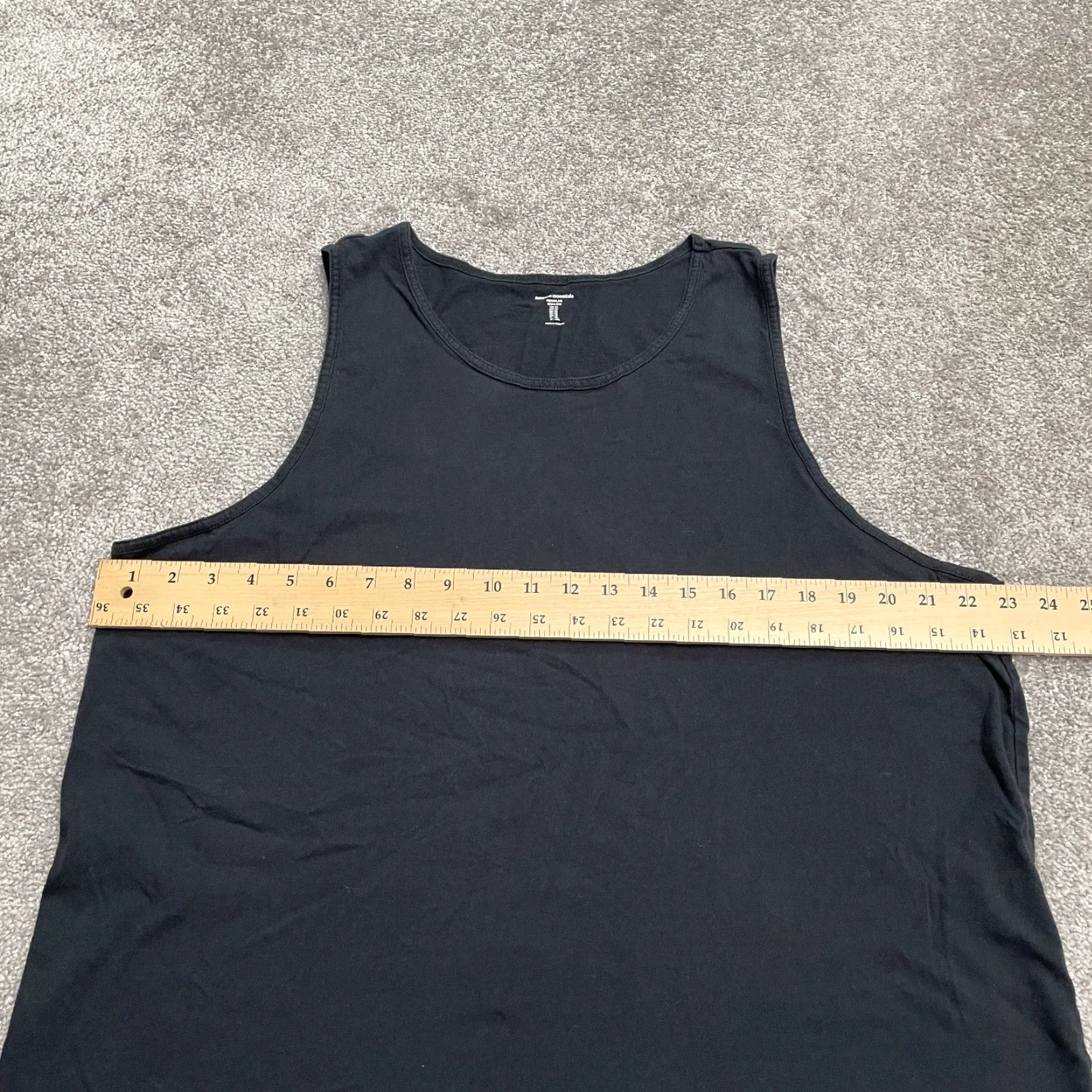 Essentials Amazon Essential Tank Mens XL Black Sleeveless Round Neck Muscle Tee Size US XL / EU 56 / 4 - 7 Thumbnail