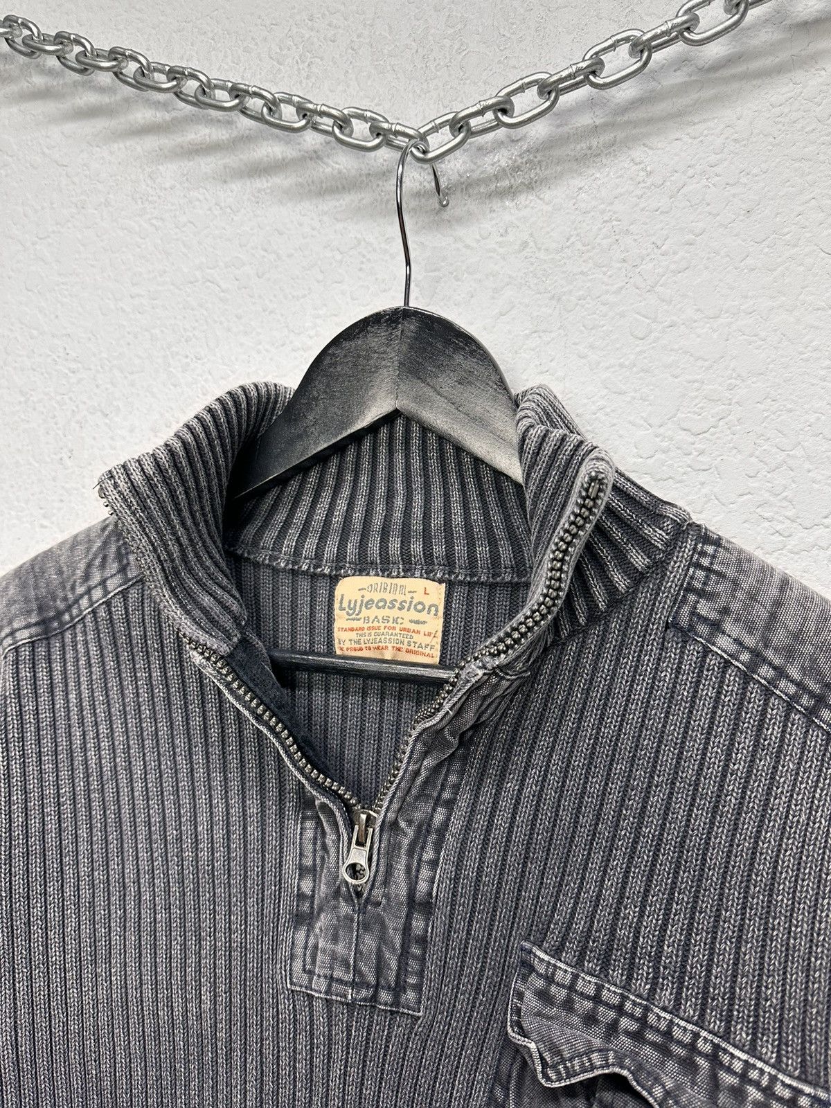Diesel Distressed Y2K Diesel Style Japan Gothic Faded Sweater Goa Size US L / EU 52-54 / 3 - 5 Thumbnail