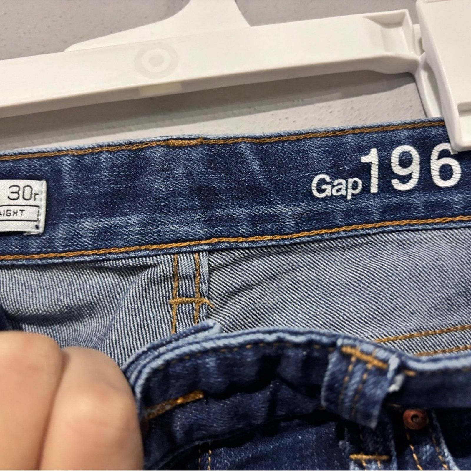Gap GAP Men's Indigo Straight Jeans Size US 30 / EU 46 - 3 Thumbnail