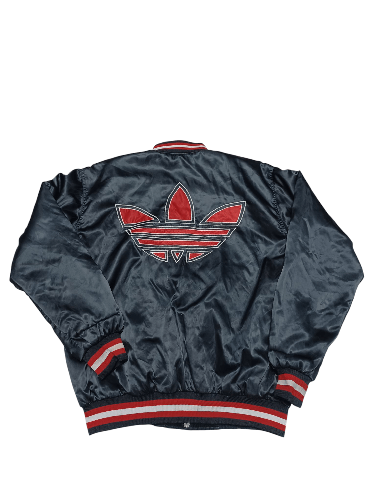 Adidas ADIDAS EARLY 90S MADE IN TAIWAN BIGLOGO NYLON BOMBER JACKET Size US M / EU 48-50 / 2 - 3 Thumbnail