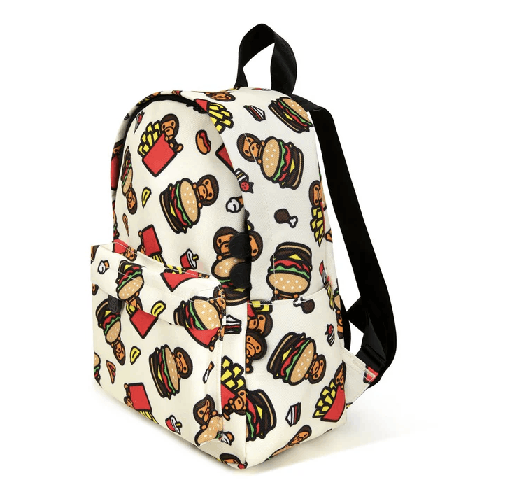 Bape Bape Baby MILO FAST FOOD ALL PRINT PATTERN MINI BACKPACK Size ONE SIZE - 1 Thumbnail