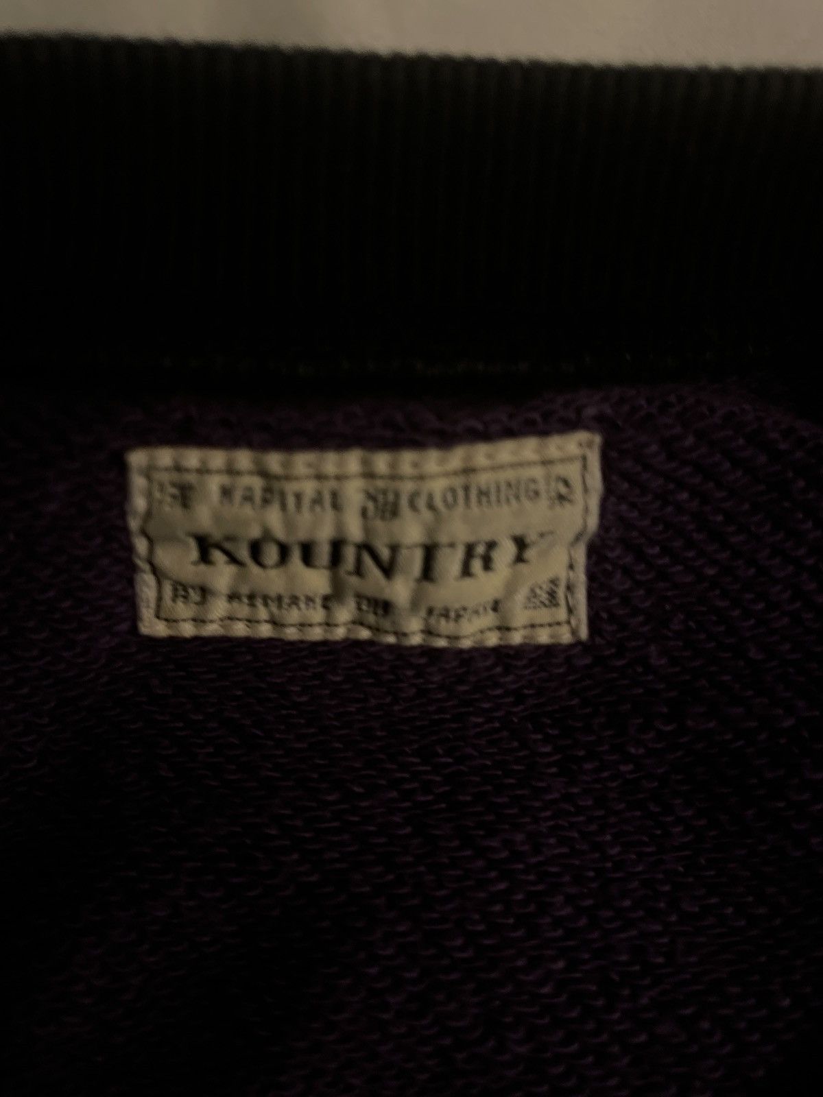 Kapital × Kapital Kountry Kapital purple bone 2tone sweater Size US L / EU 52-54 / 3 - 3 Thumbnail